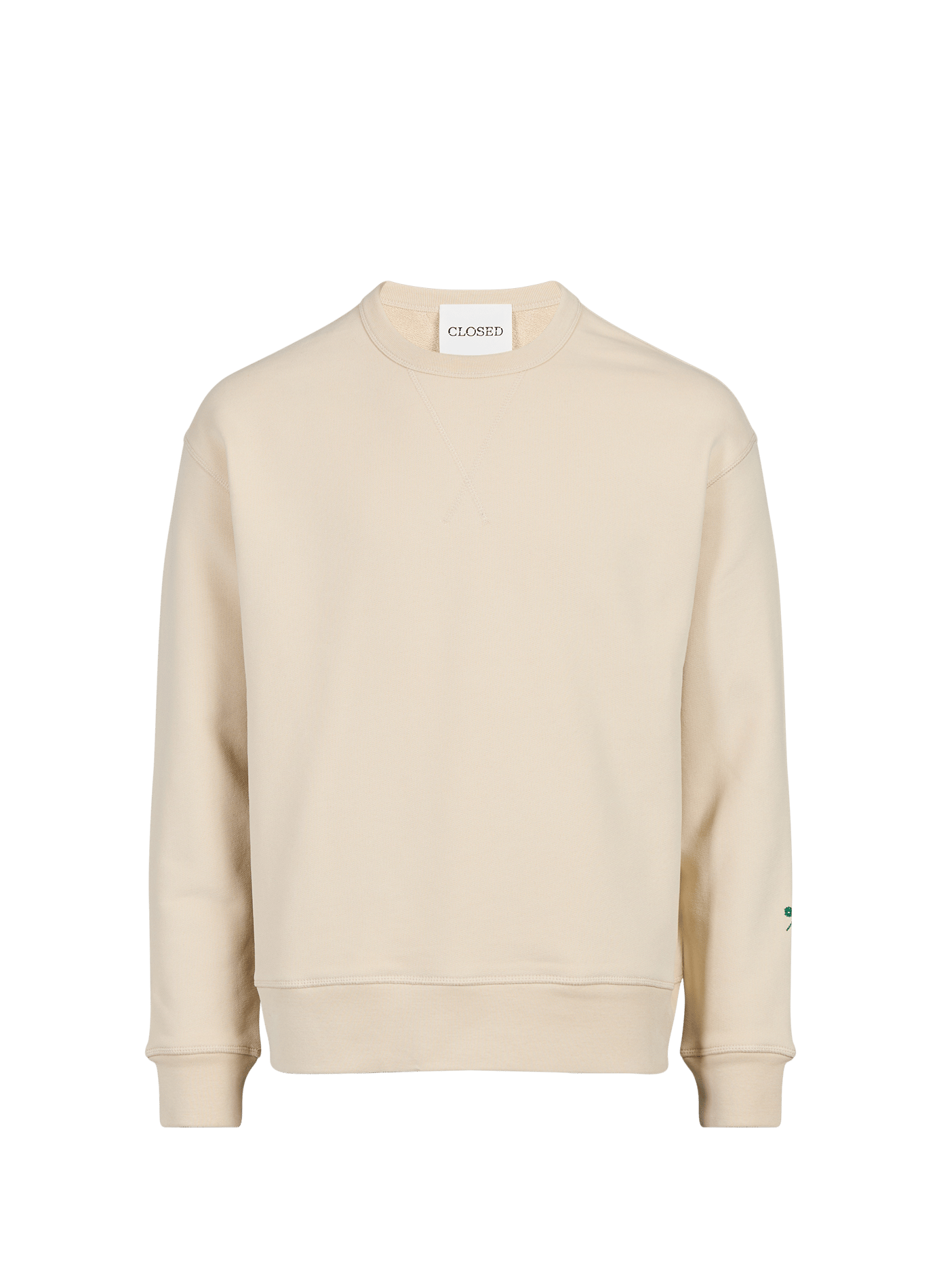 Straight cotton sweatshirt CLOSED Beige