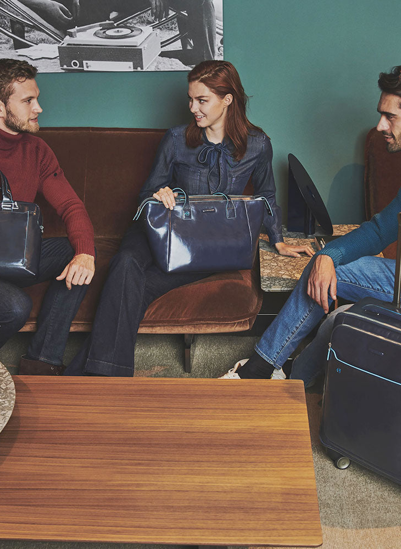 Sac personnalisable pour ordinateur 14" | Bleu PIQUADRO Femme