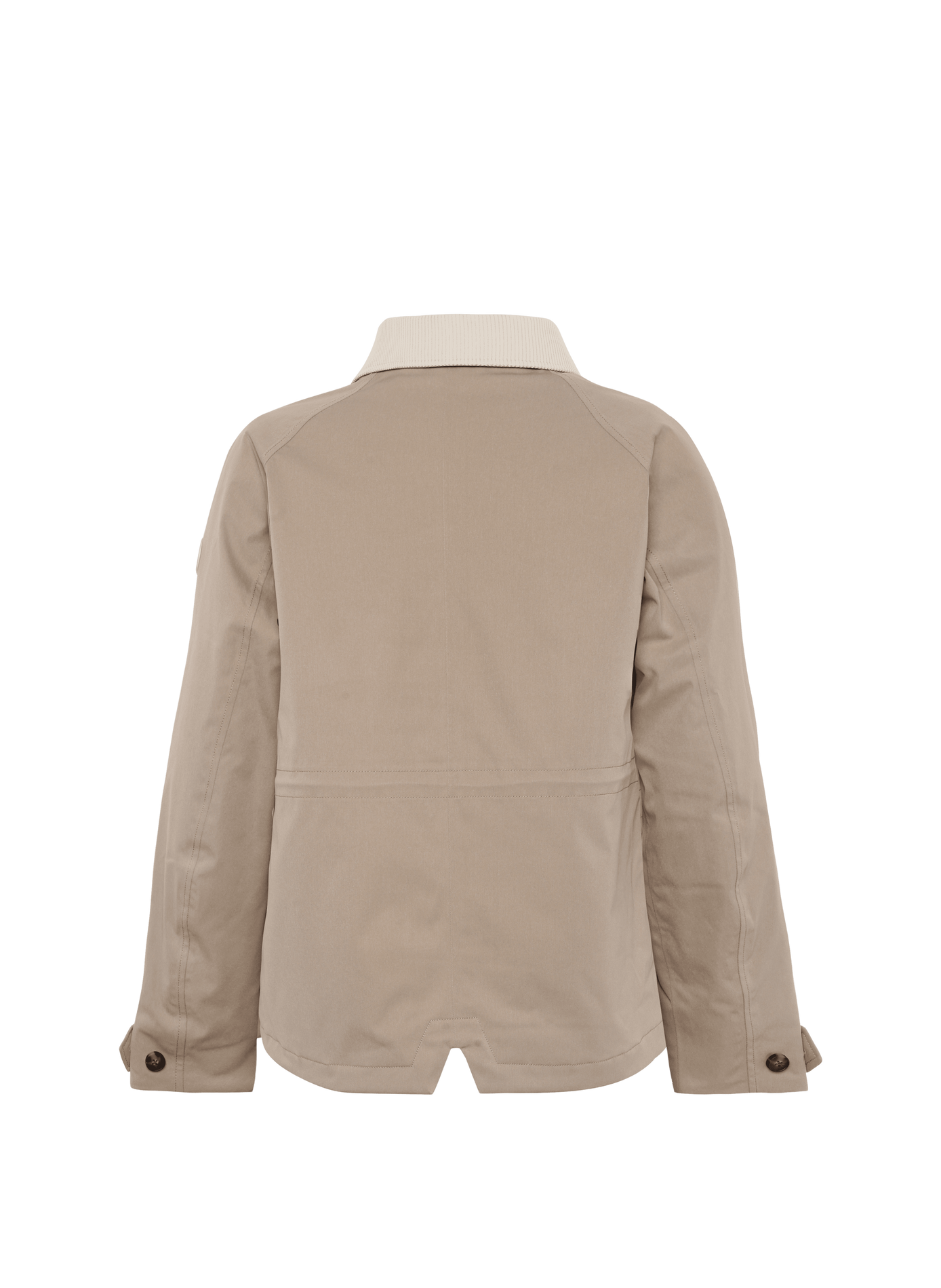 Lynn cropped jacket with ribbed collar DIDRIKSONS Beige