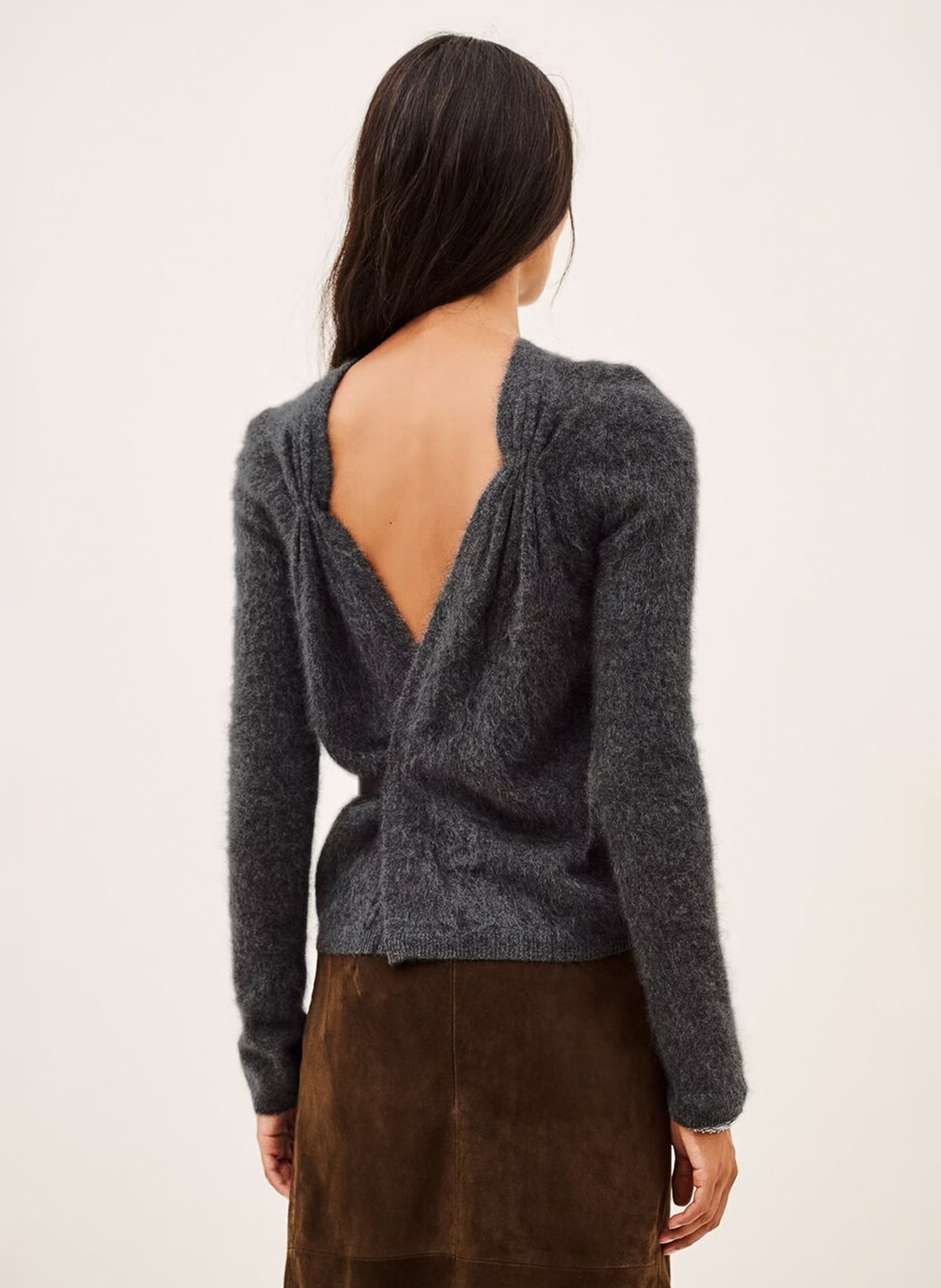 Cardigan cintré en line terrats BA&SH Grijs
