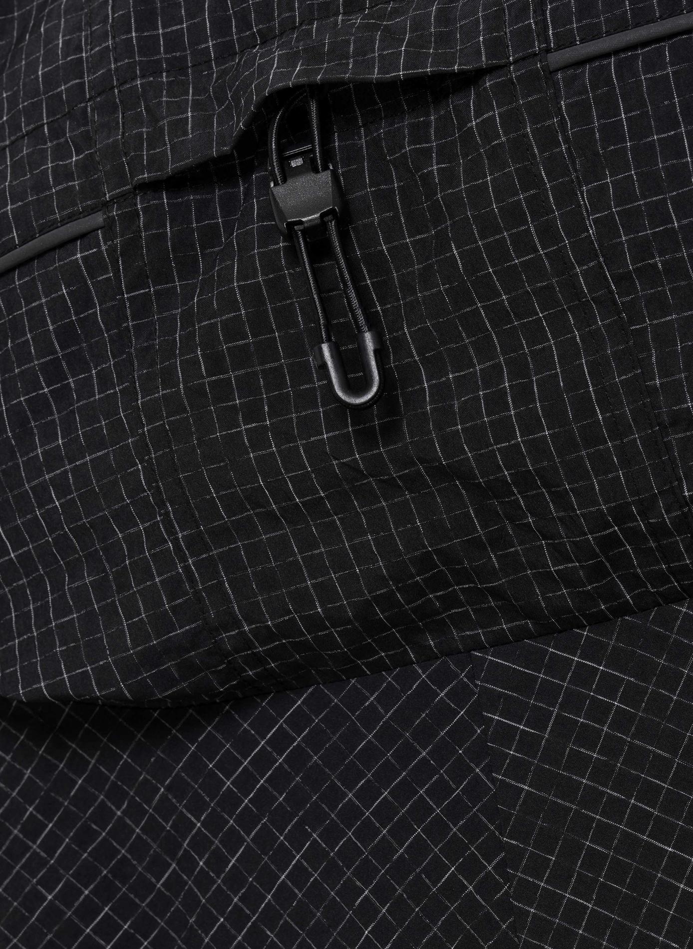 Aex hooded printed ripstop windbreaker GERTRUDE Black