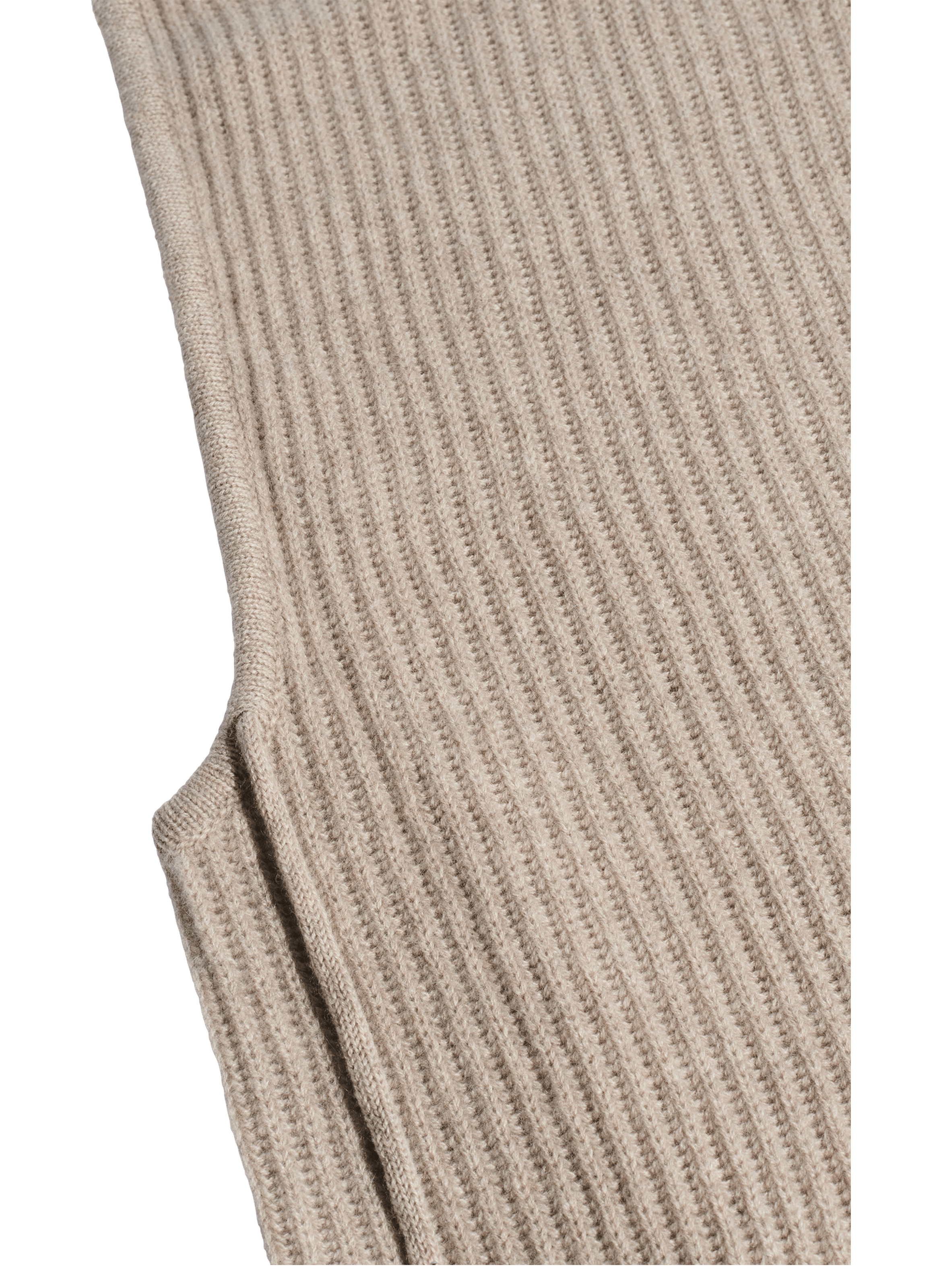 Cagoule en cachemire à côtes - dory GERARD DAREL Beige