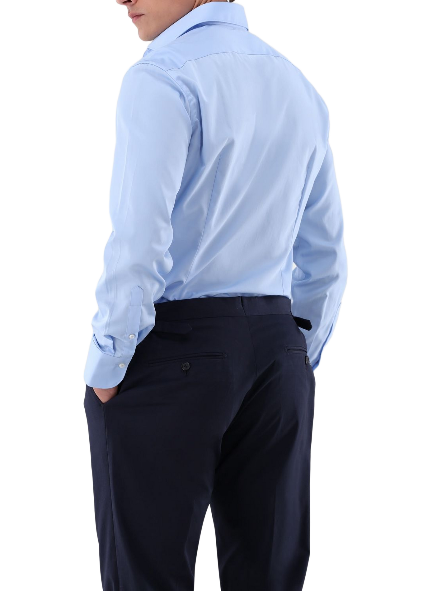Plain cotton shirt VAN LAACK Blue