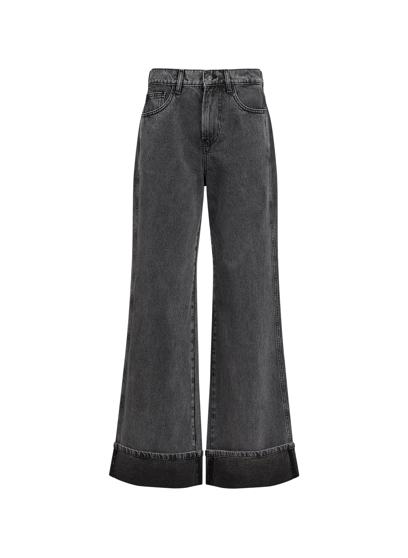 Weite Baumwolljeans ADOLFO DOMINGUEZ Grau