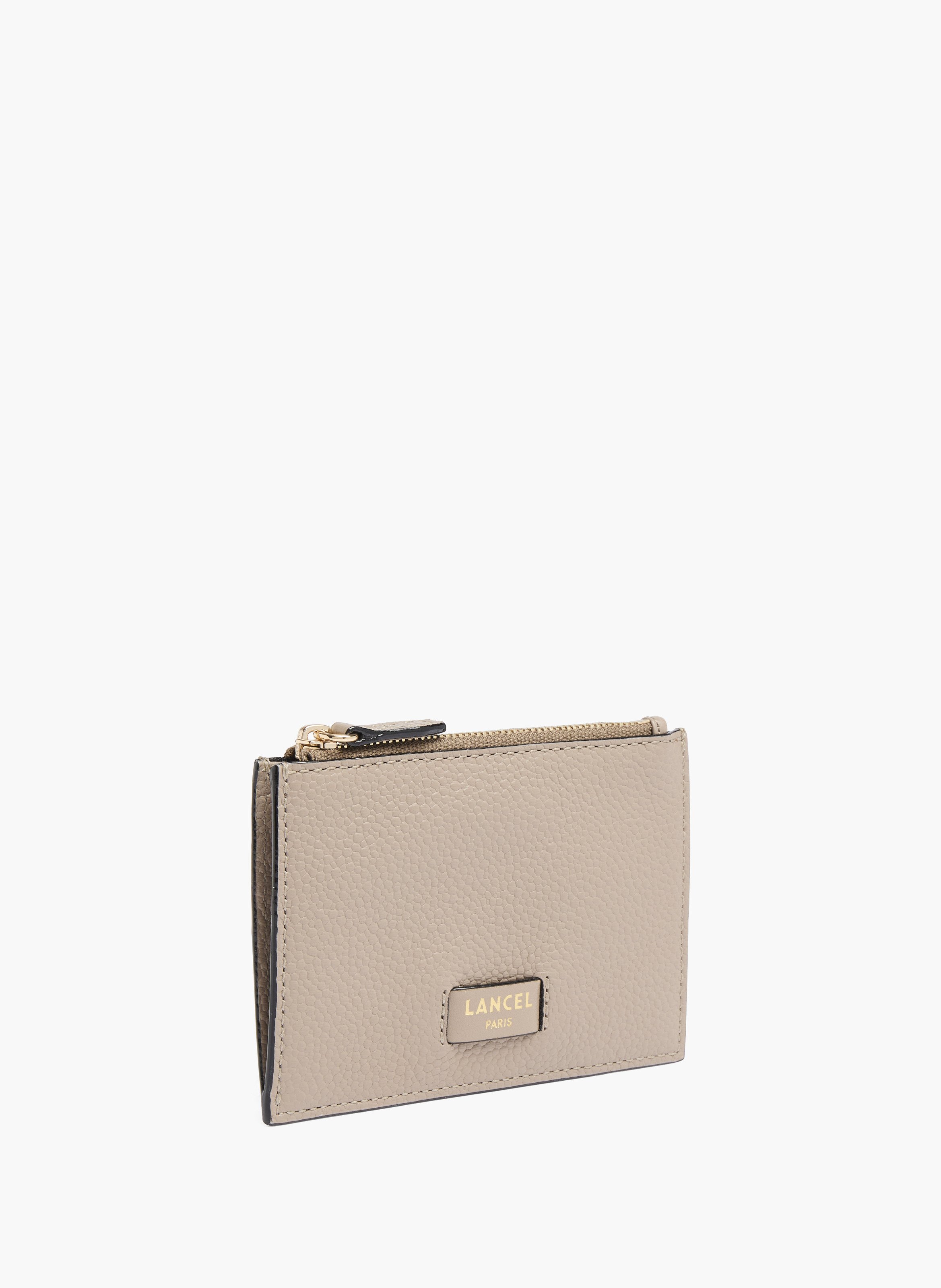 Porte-cartes ninon de lancel en cuirs de vachette graine & lisse LANCEL Gris
