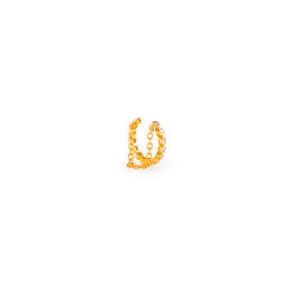 Ear cuff à cristaux et pendent Ear cuff à cristaux et pendent