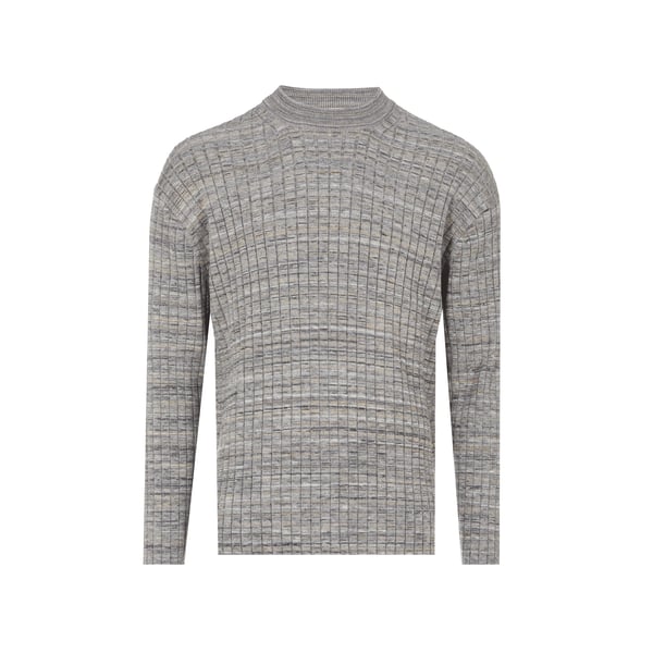 Pull en maille côtelée