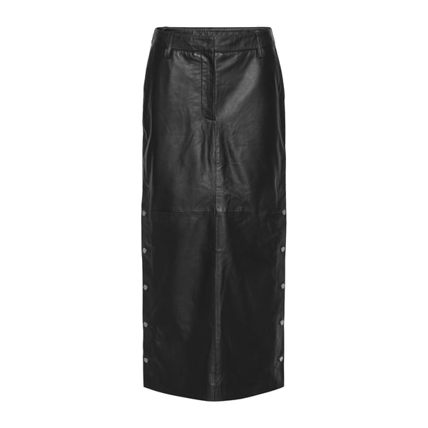 Jupe longue en cuir