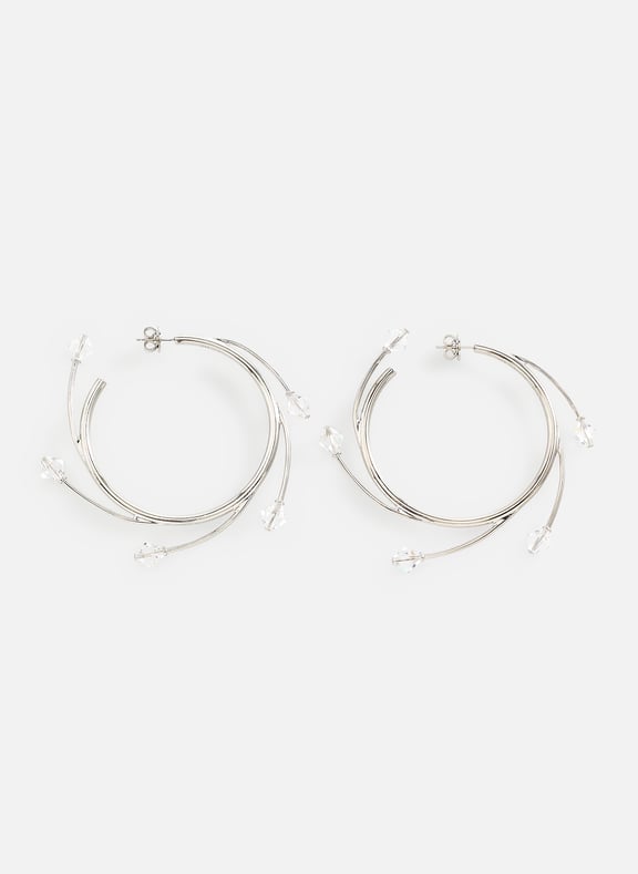 Boucles d'oreilles en laiton et cristal HUGO KREIT Boucles d'oreilles en laiton et cristal HUGO KREIT