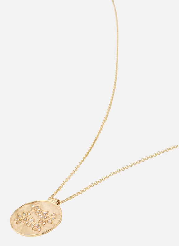Collier à médaille signe astrologique Doré by MAJE MAJE Collier à médaille signe astrologique Doré