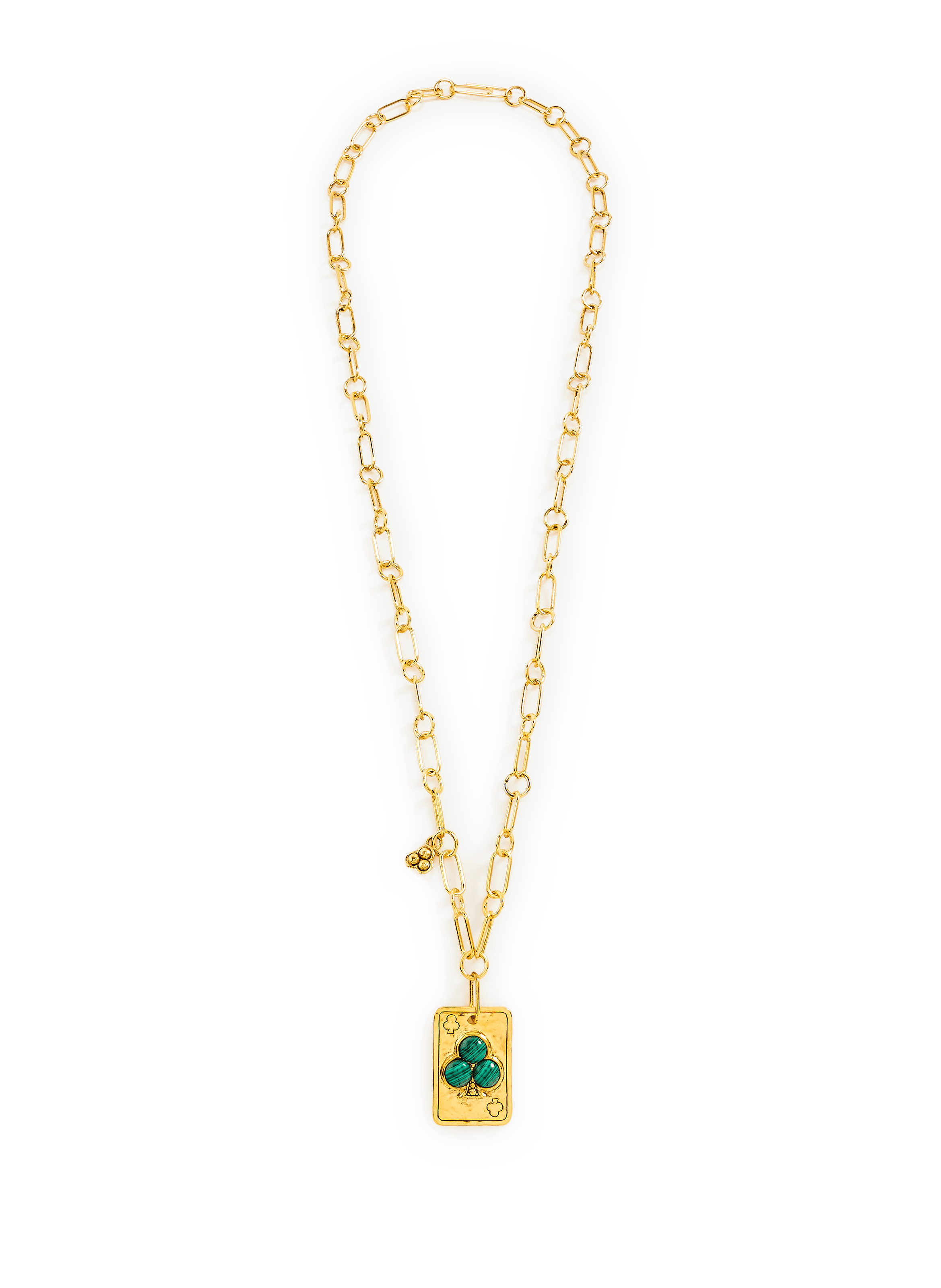 Collier sautoir Trifea  AURELIE BIDERMANN Vert