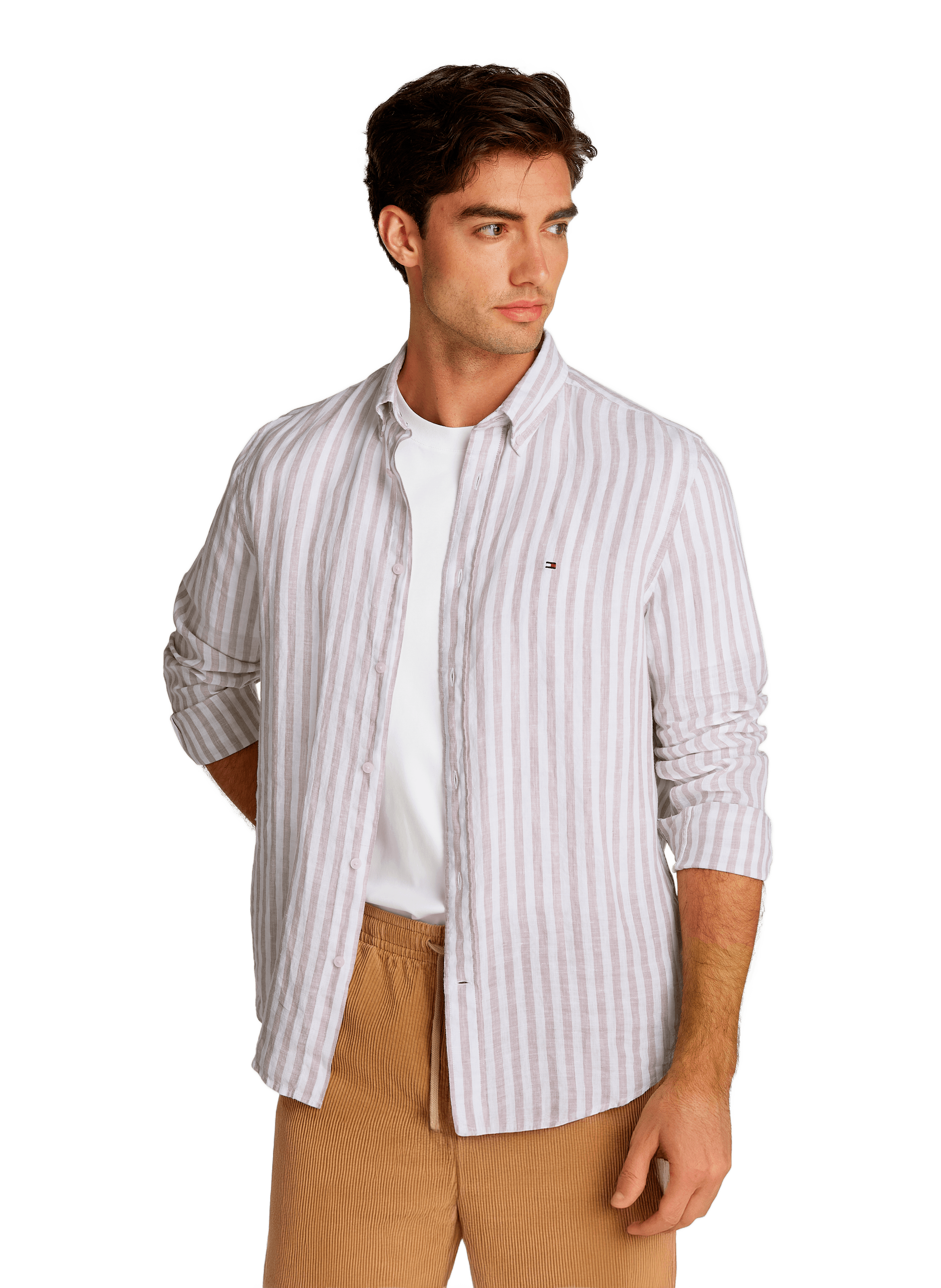 TOMMY HILFIGER Linen shirt Beige