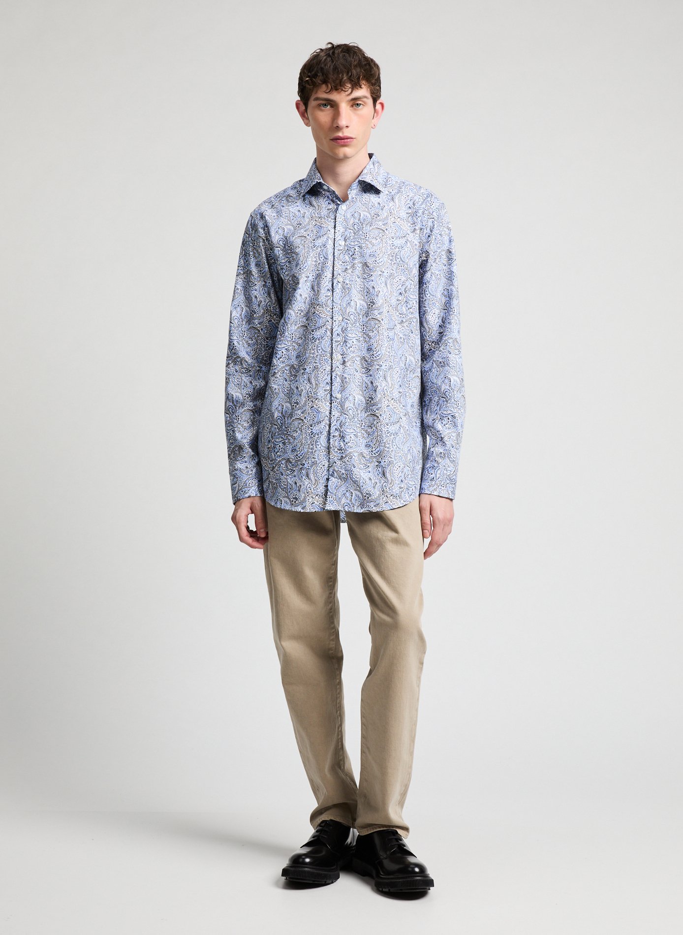 Chemise à motif en coton  SEIDENSTICKER Bleu