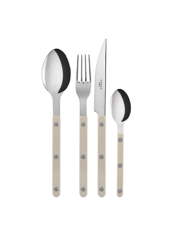 Set de 4 couverts de table, bistrot Kaki by SABRE PARIS SABRE PARIS Set de 4 couverts de table, bistrot Kaki