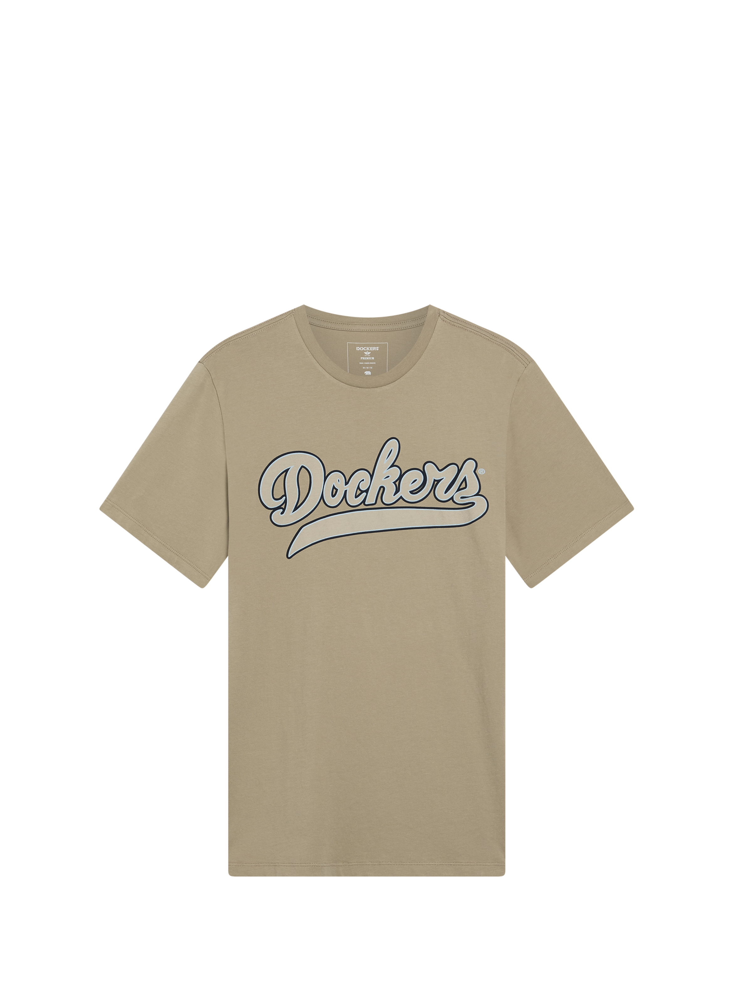 Cotton Logo T-shirt DOCKERS Beige