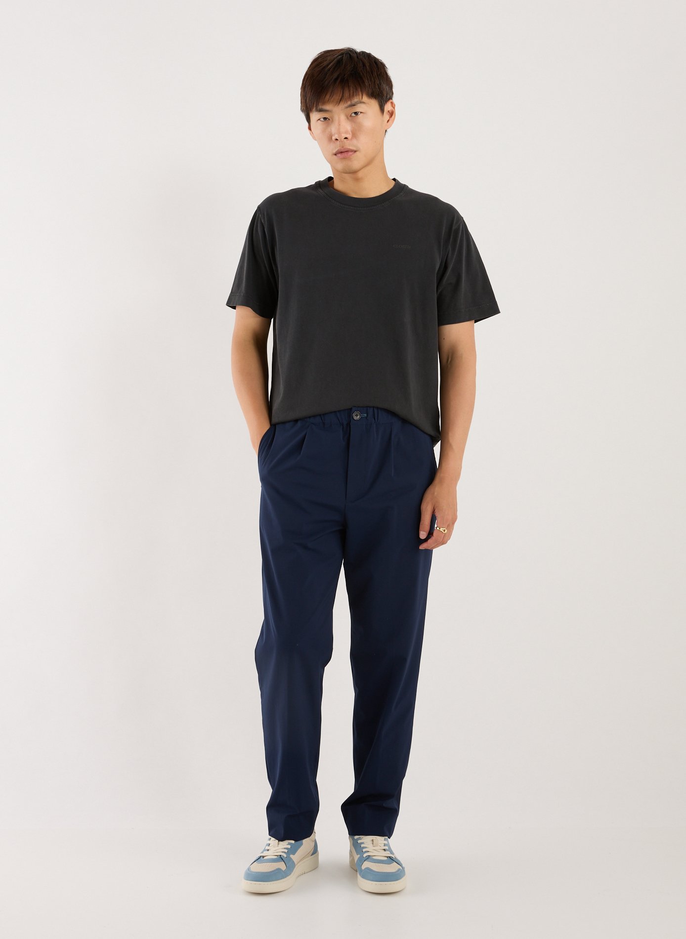 T-shirt en coton CLOSED Noir