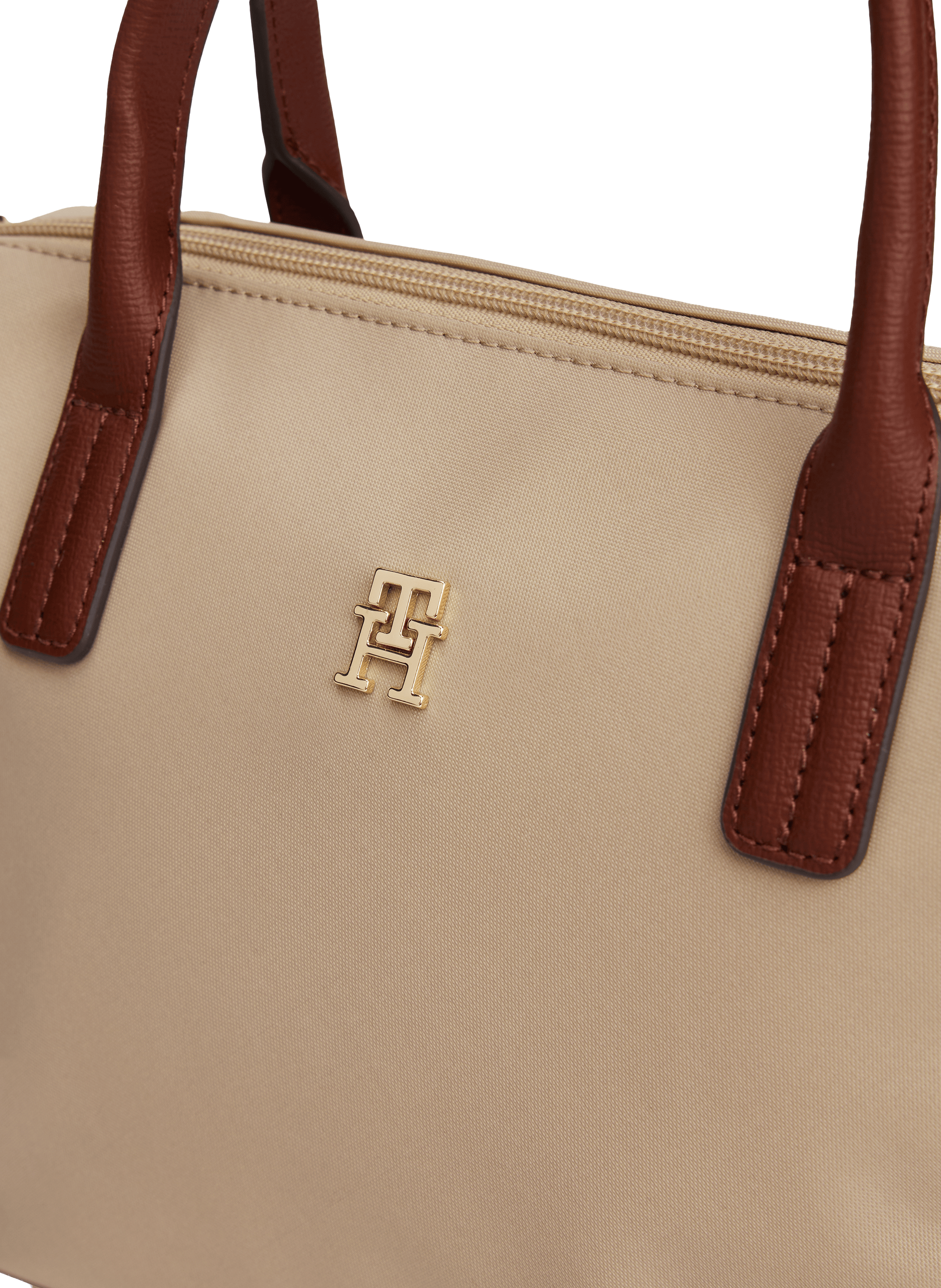Sac à main en toile de nylon TOMMY HILFIGER Beige