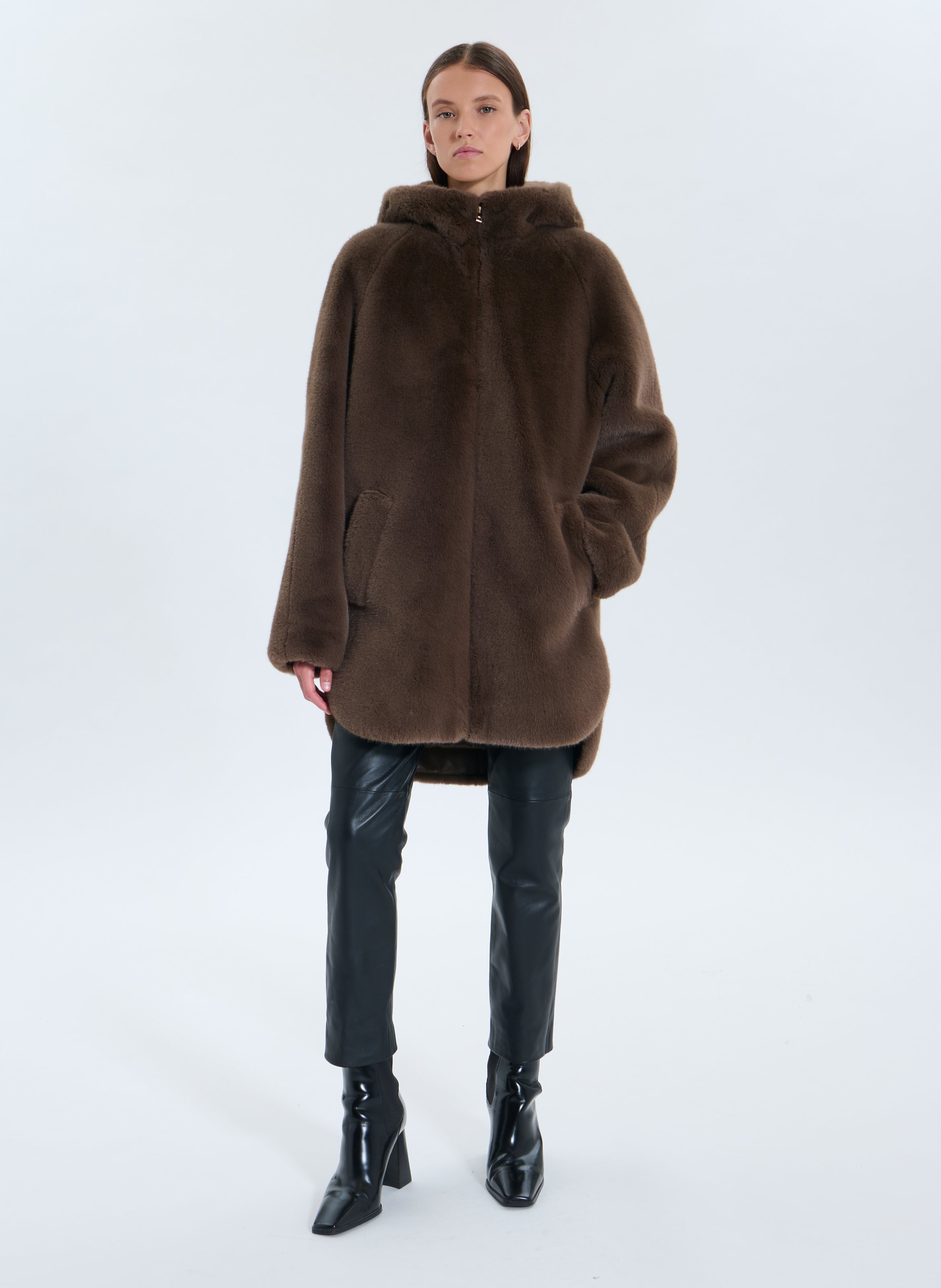 Manteau droit macey ZAPA Marron