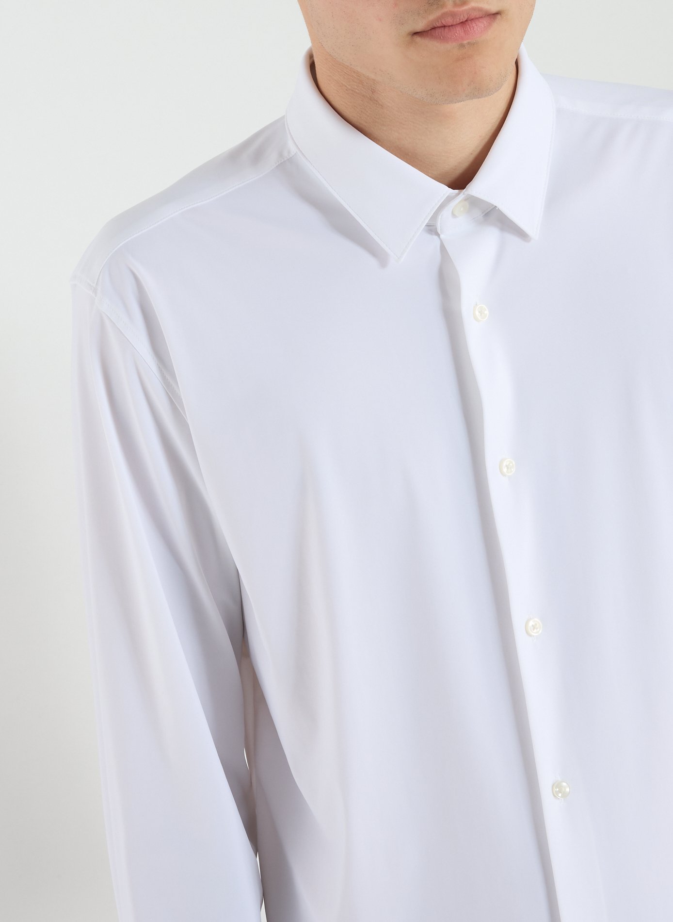 Chemise unie BOSS Blanc