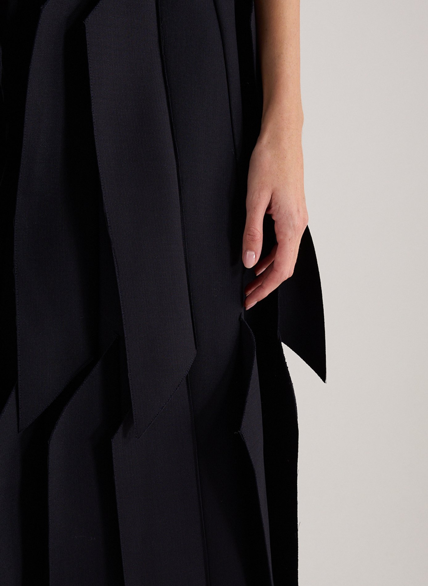 Jupe évasée découpes 3D A.W.A.K.E. MODE Bleu