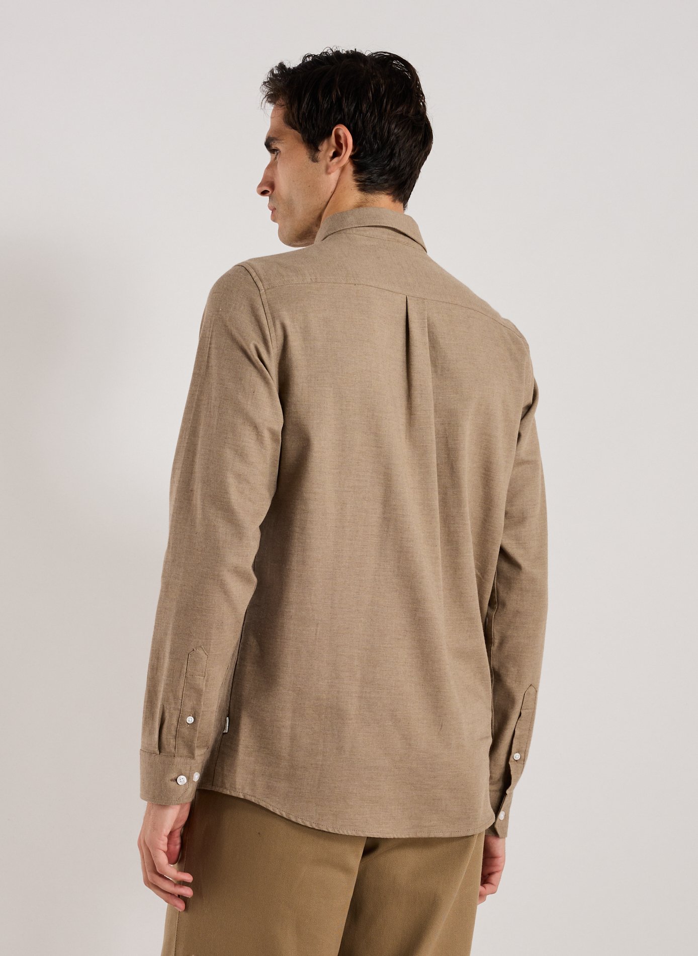 Chemise unie en coton LES DEUX Gris