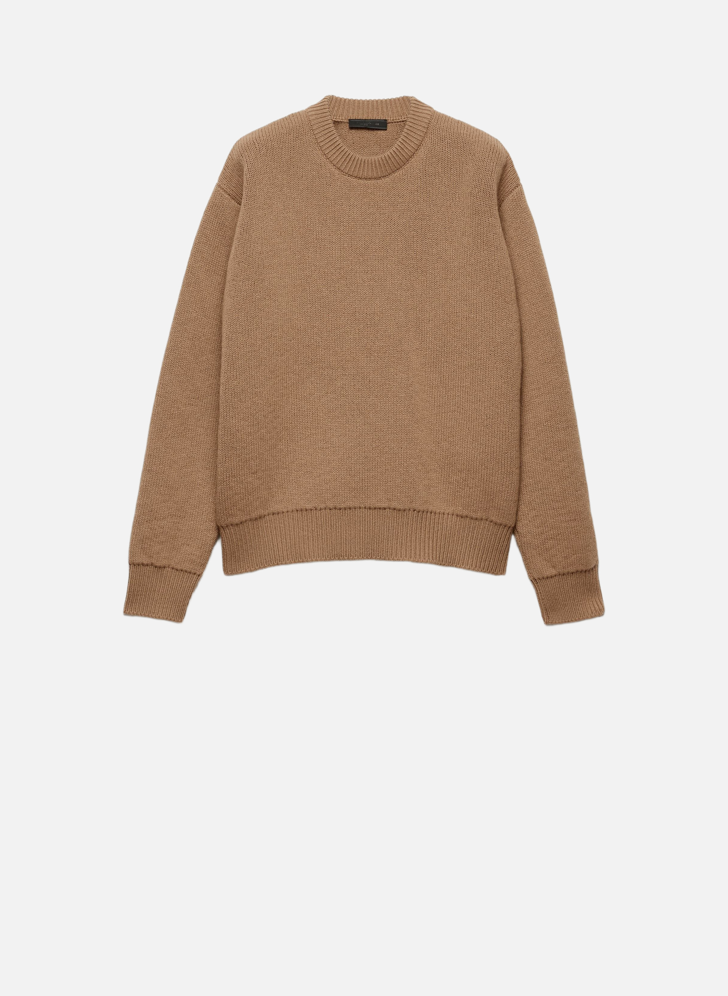 Pull à col rond en cachemire PRADA Marron