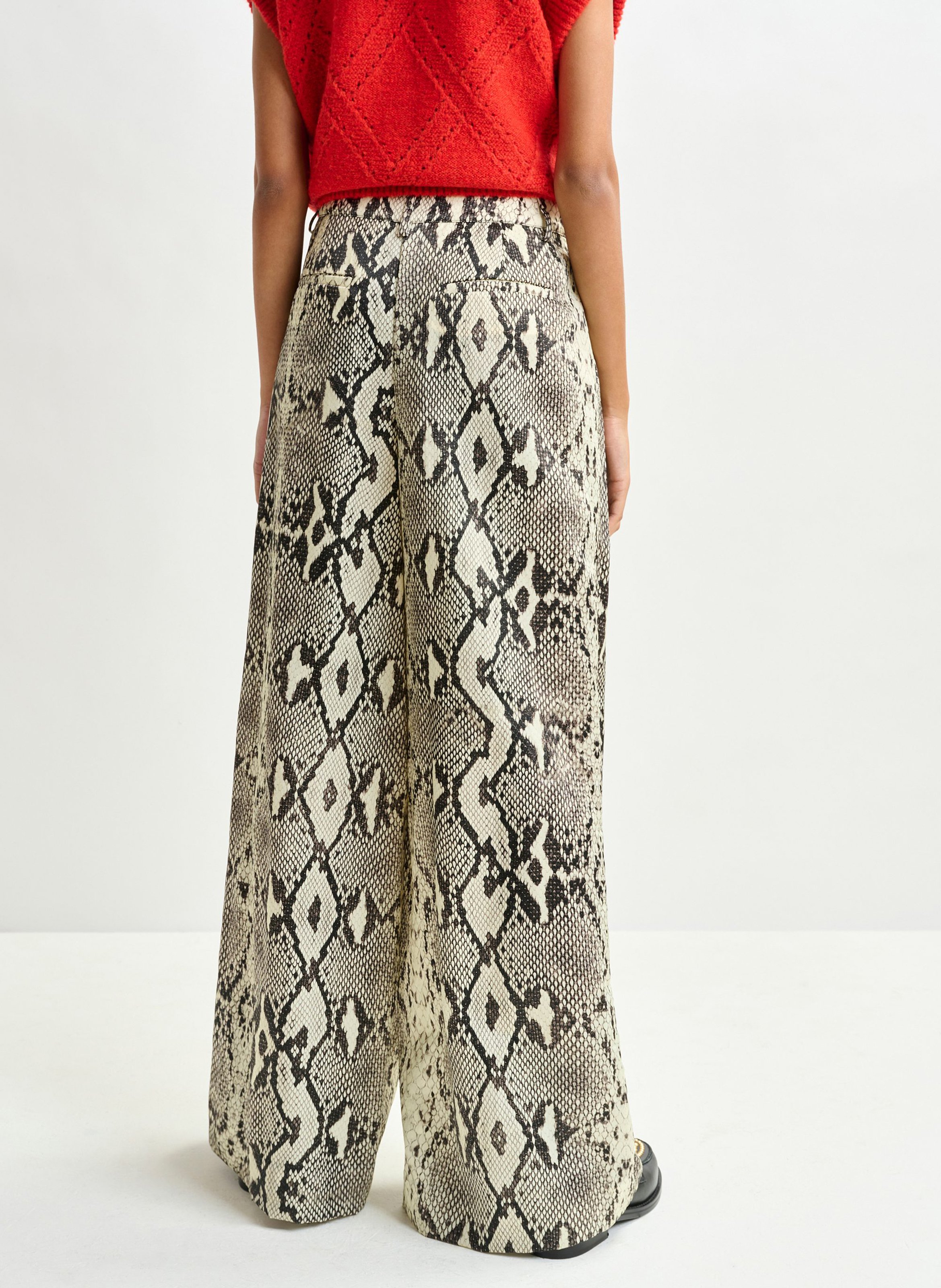 Pantalon large imprimé izpacho ESSENTIEL ANTWERP Vert