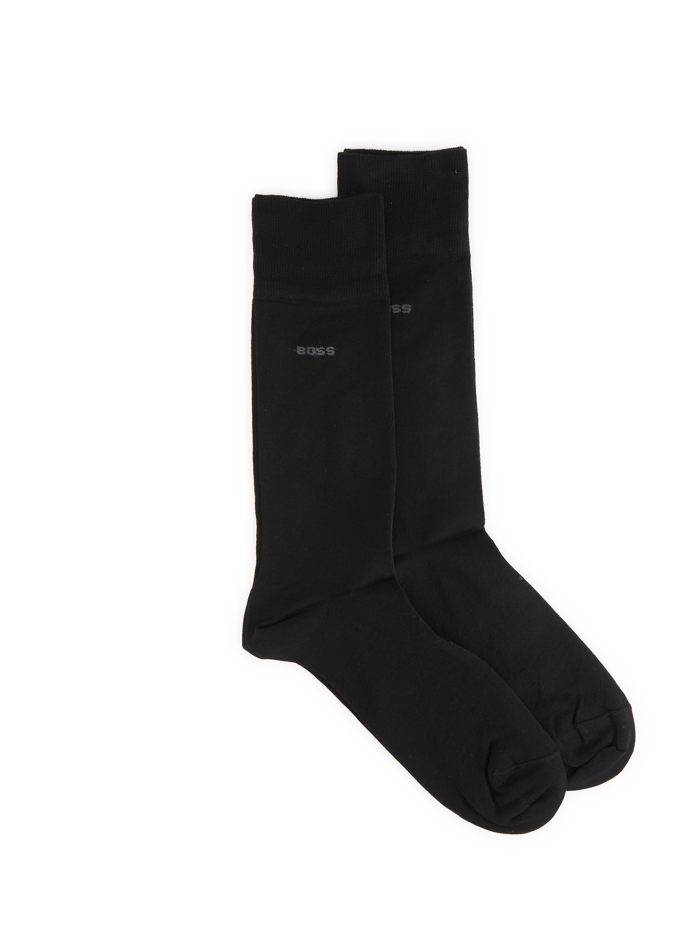 BOSS Lot de2 paires de chaussettes Tom mi hautes Noir