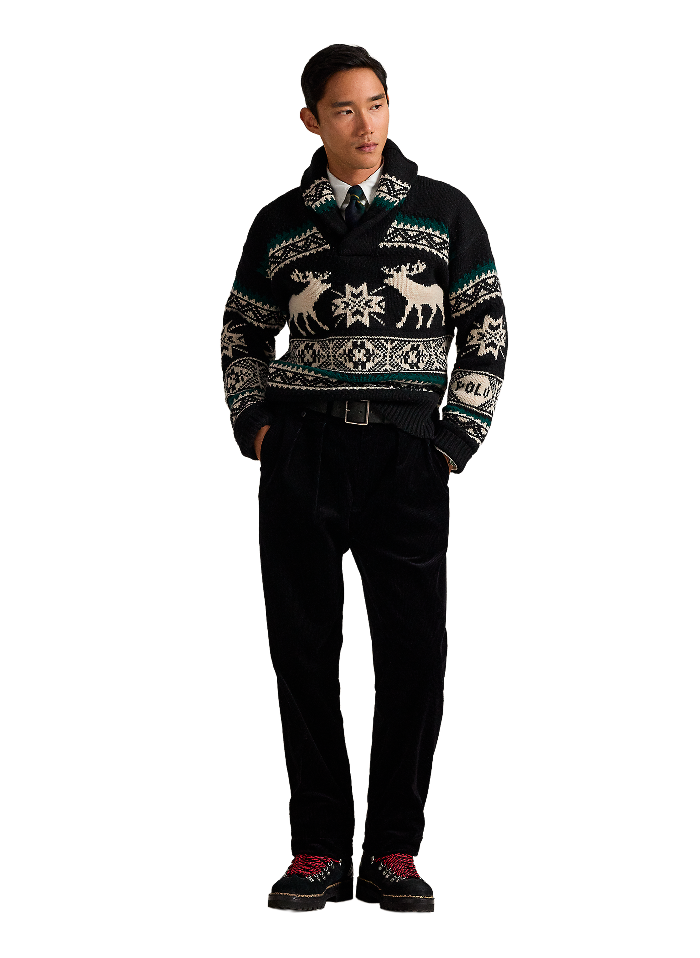 Pull en laine mélangée POLO RALPH LAUREN Noir