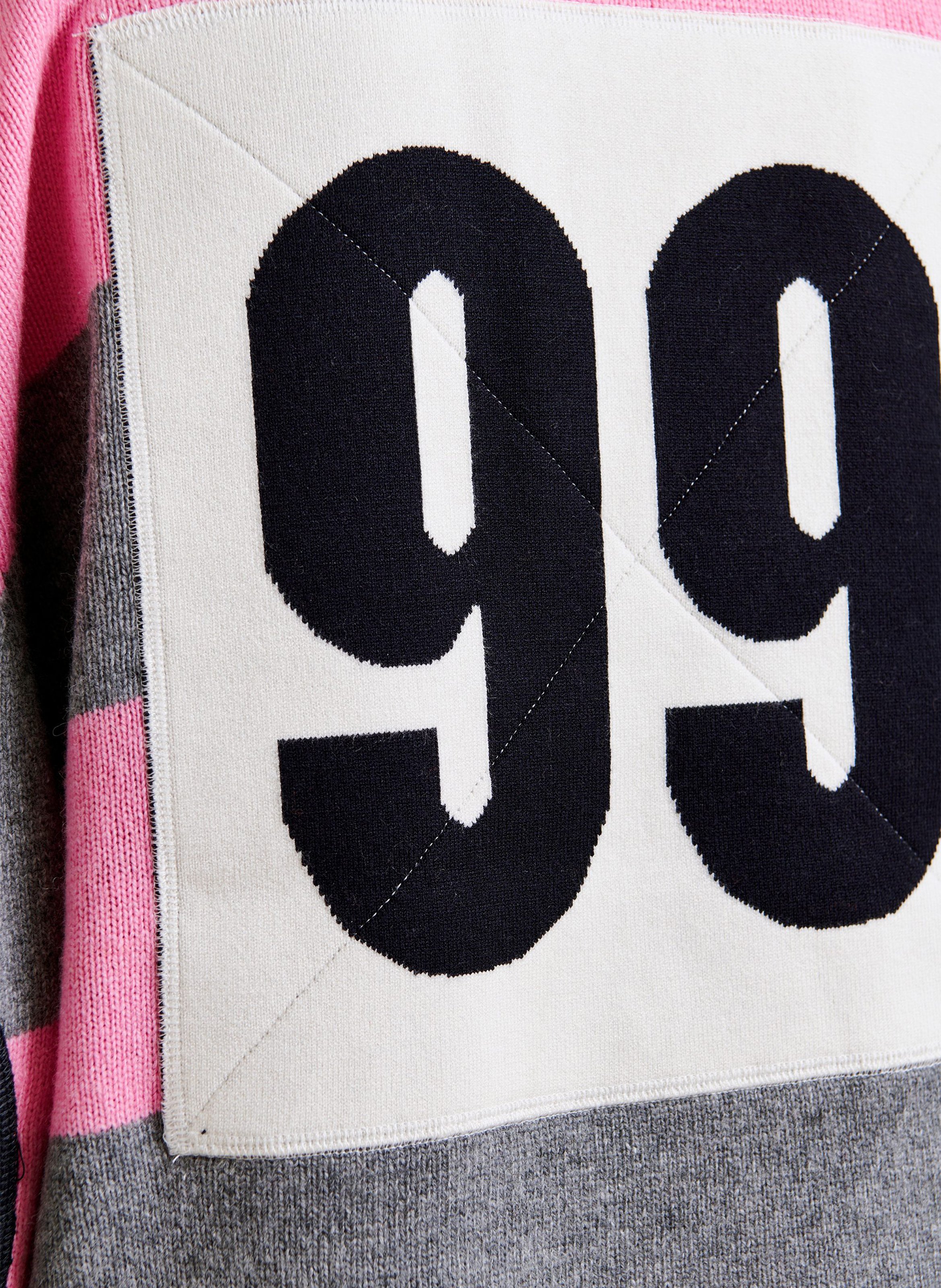 Polo oversize à rayures jarn ESSENTIEL ANTWERP Gris