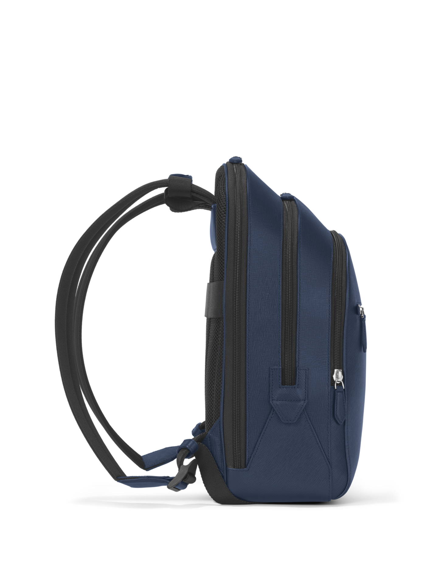 Leather backpack MONTBLANC Blue