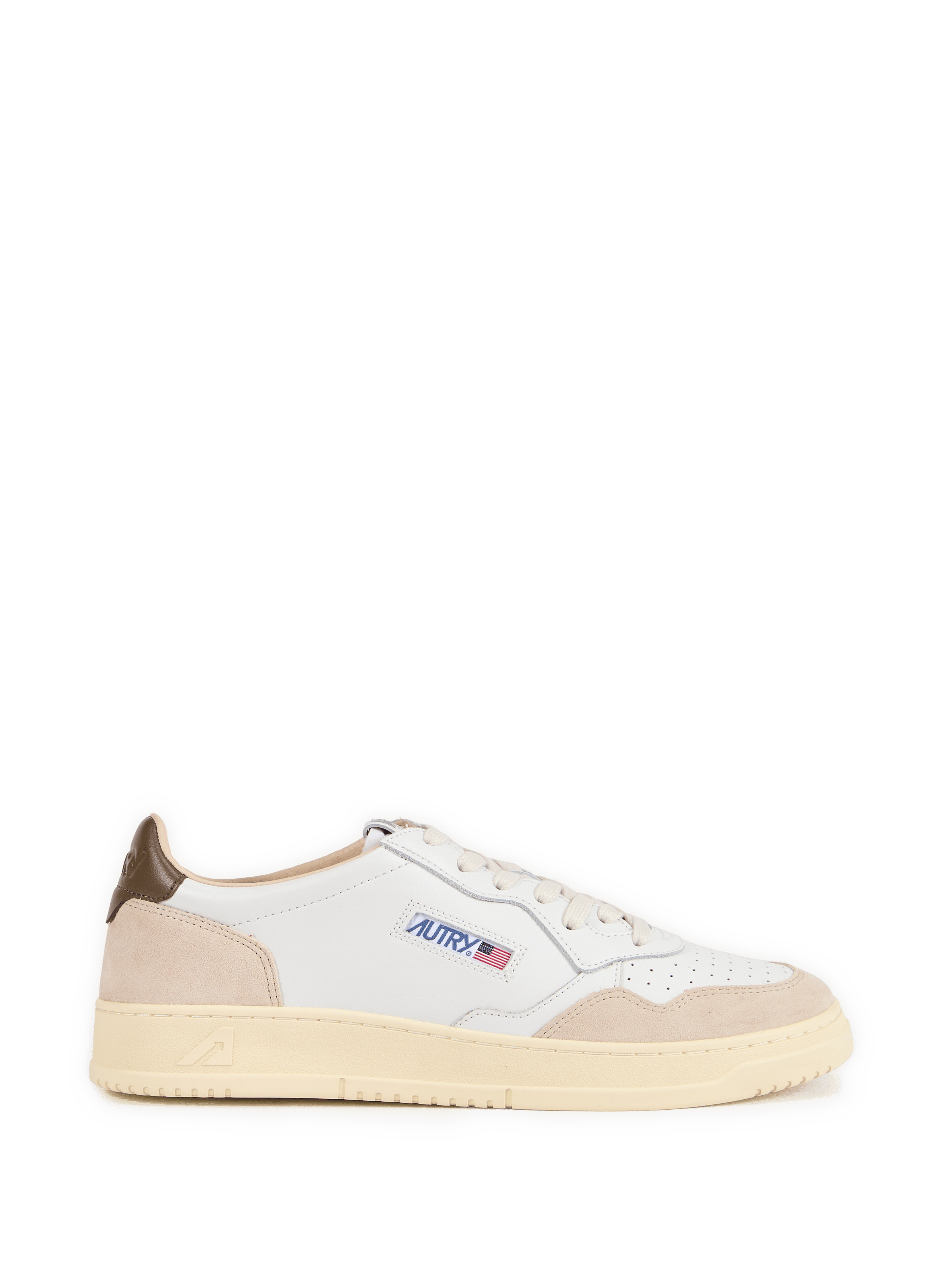 Baskets compensés en cuir AUTRY Blanc