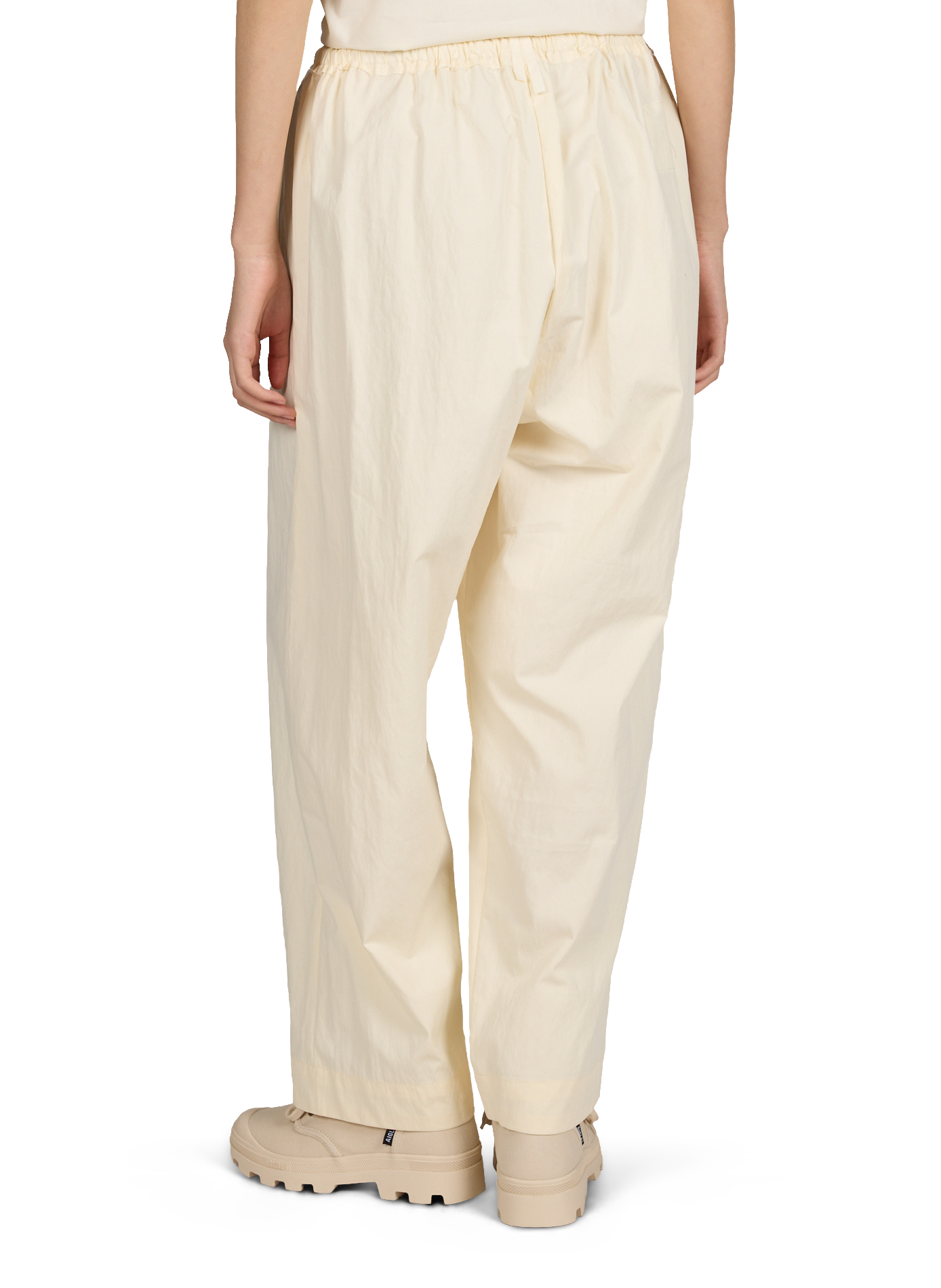 Pantalon large en coton mélangé CAMIEL FORTGENS Beige