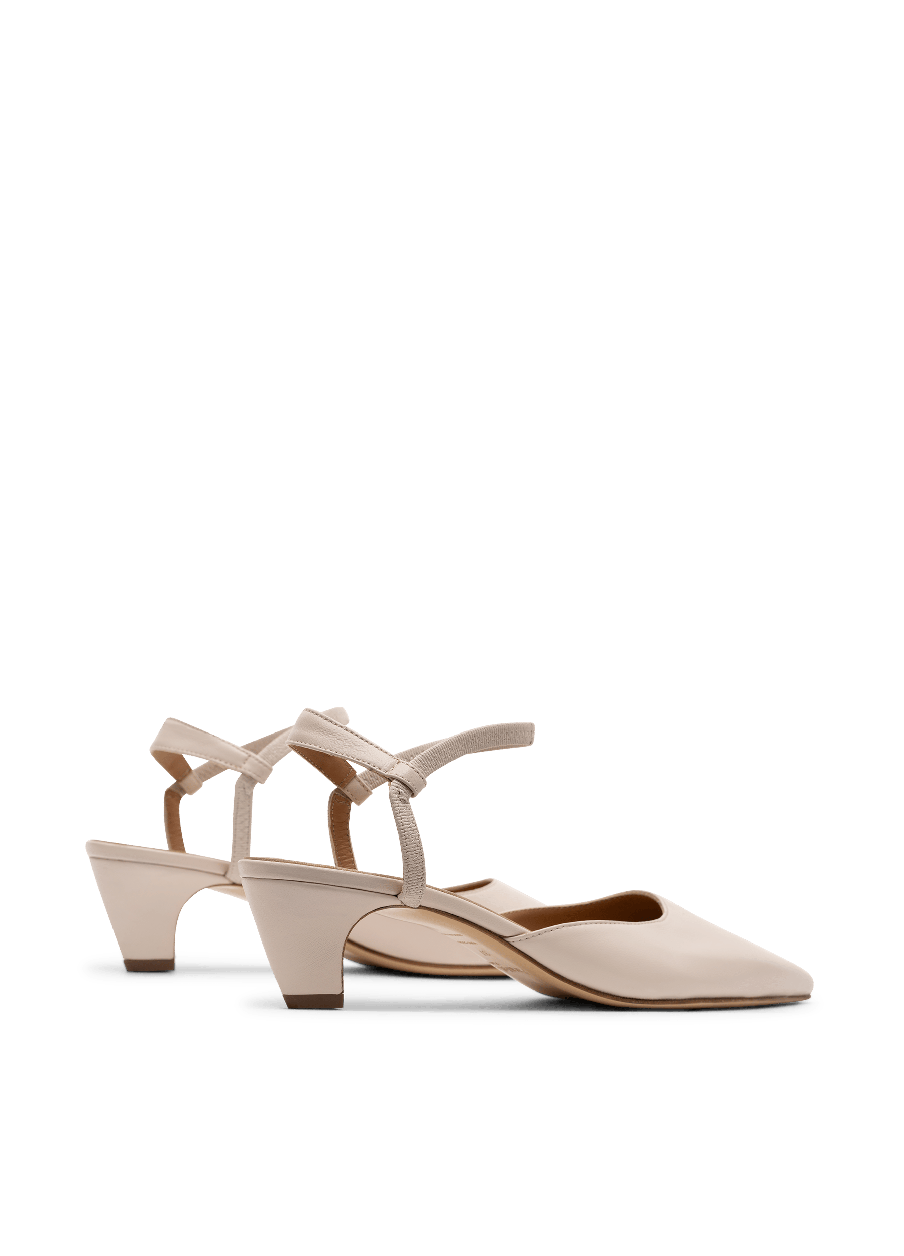 Sling back taylor en nappa PARALLELE Blanc