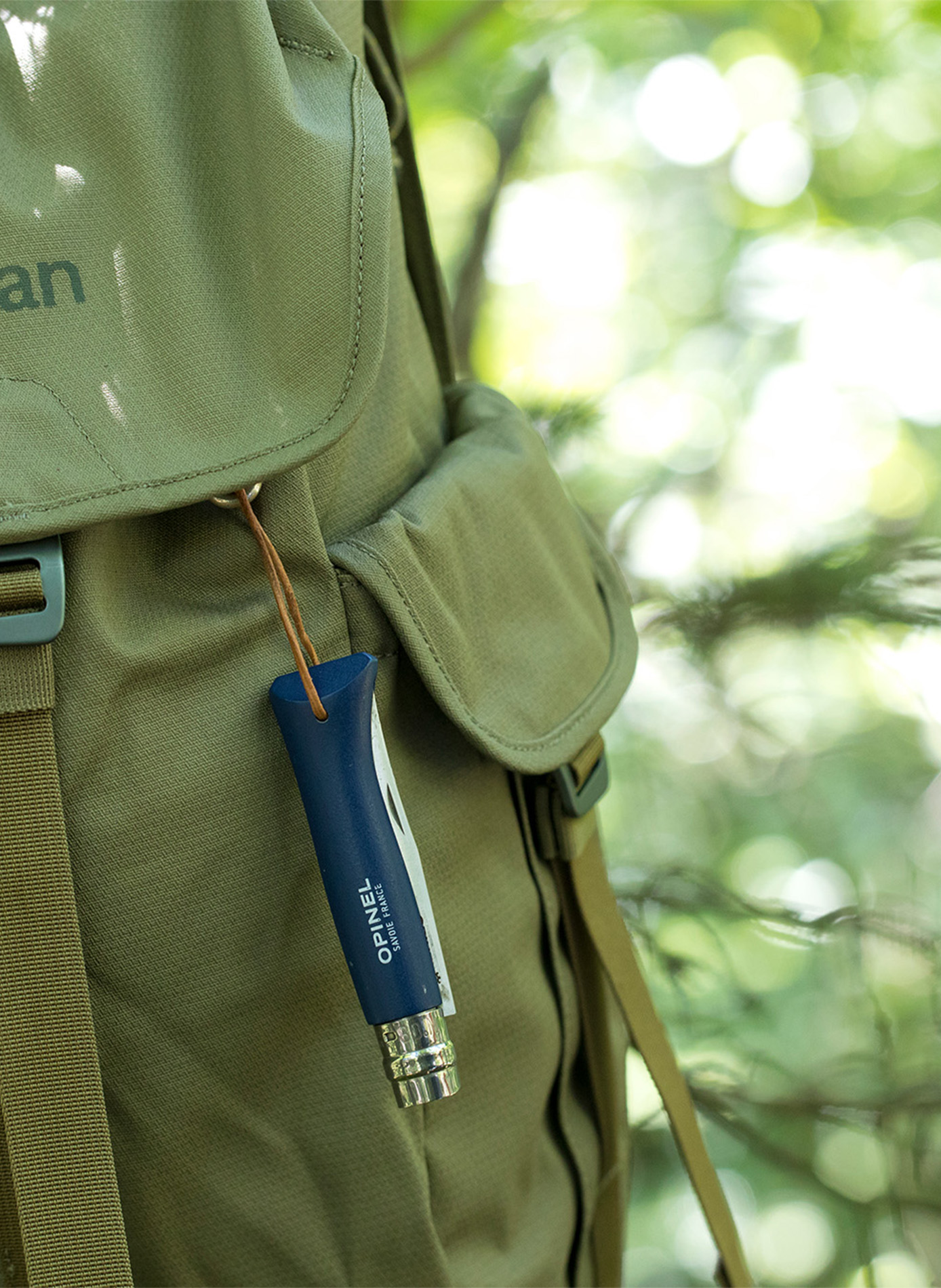 Couteau Baroudeur en acier inoxydable OPINEL Bleu