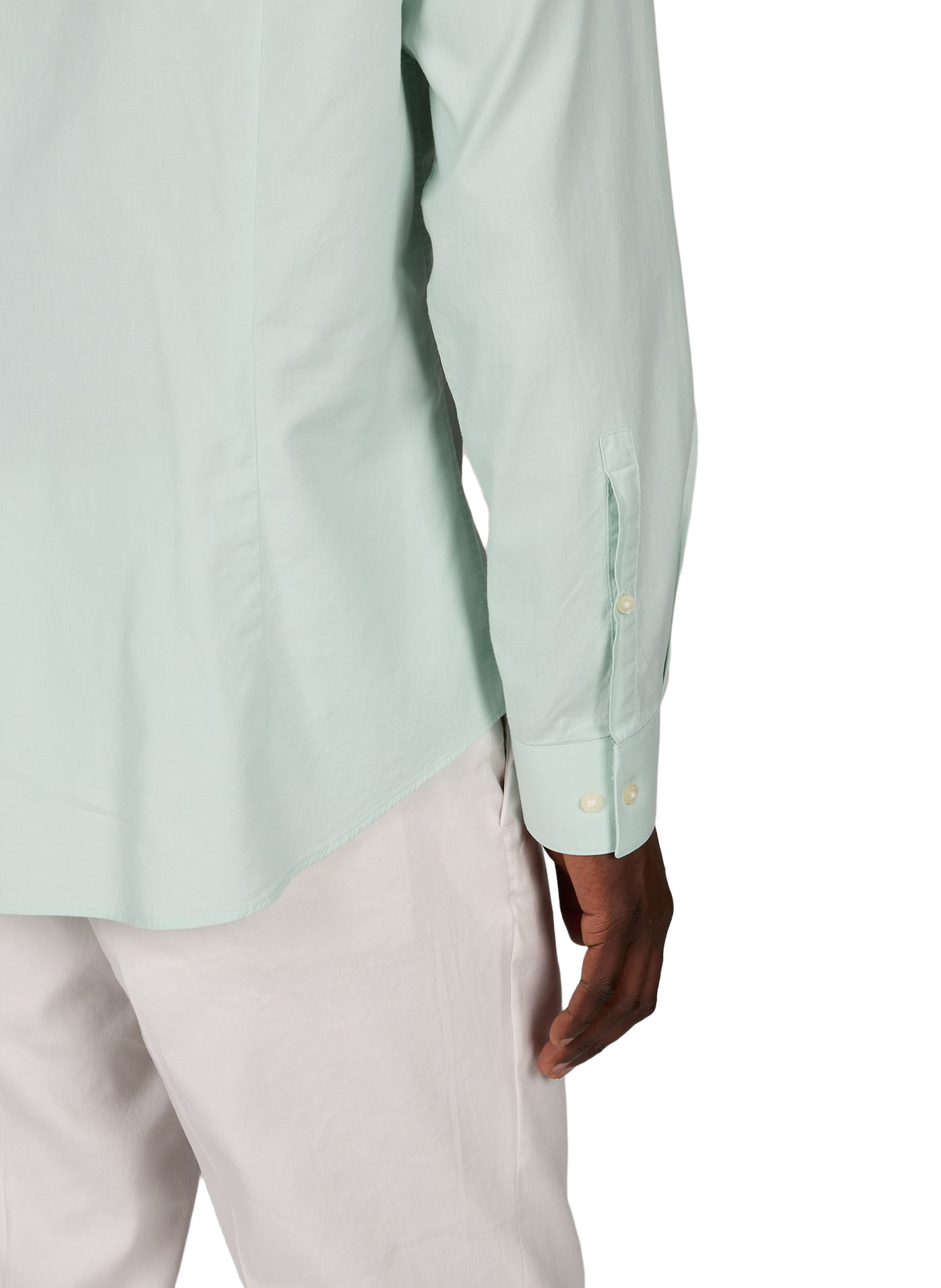 Slim fit shirt in blended cotton CALVIN KLEIN Green