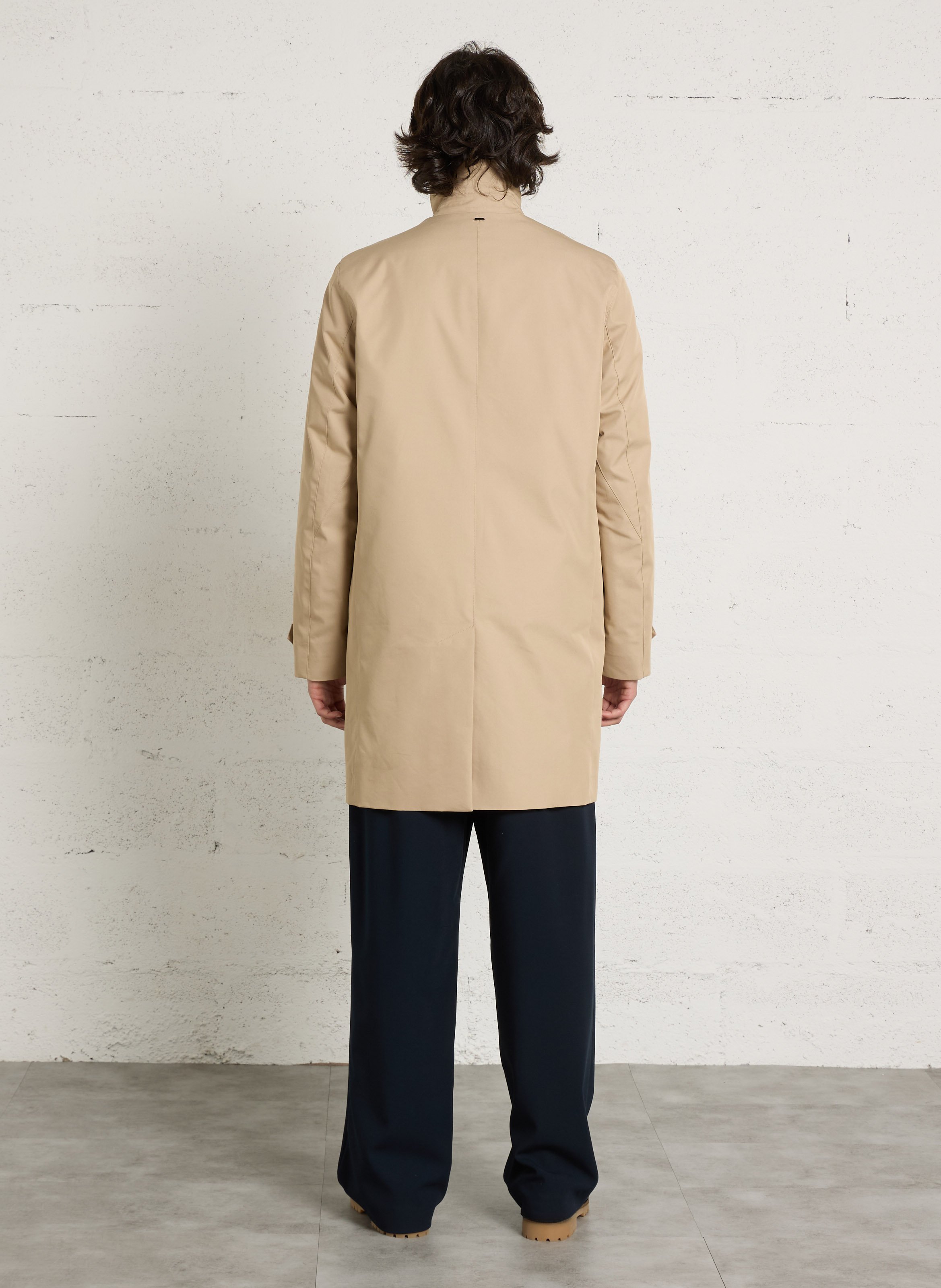 Trench droit en coton mélangé IKKS Beige