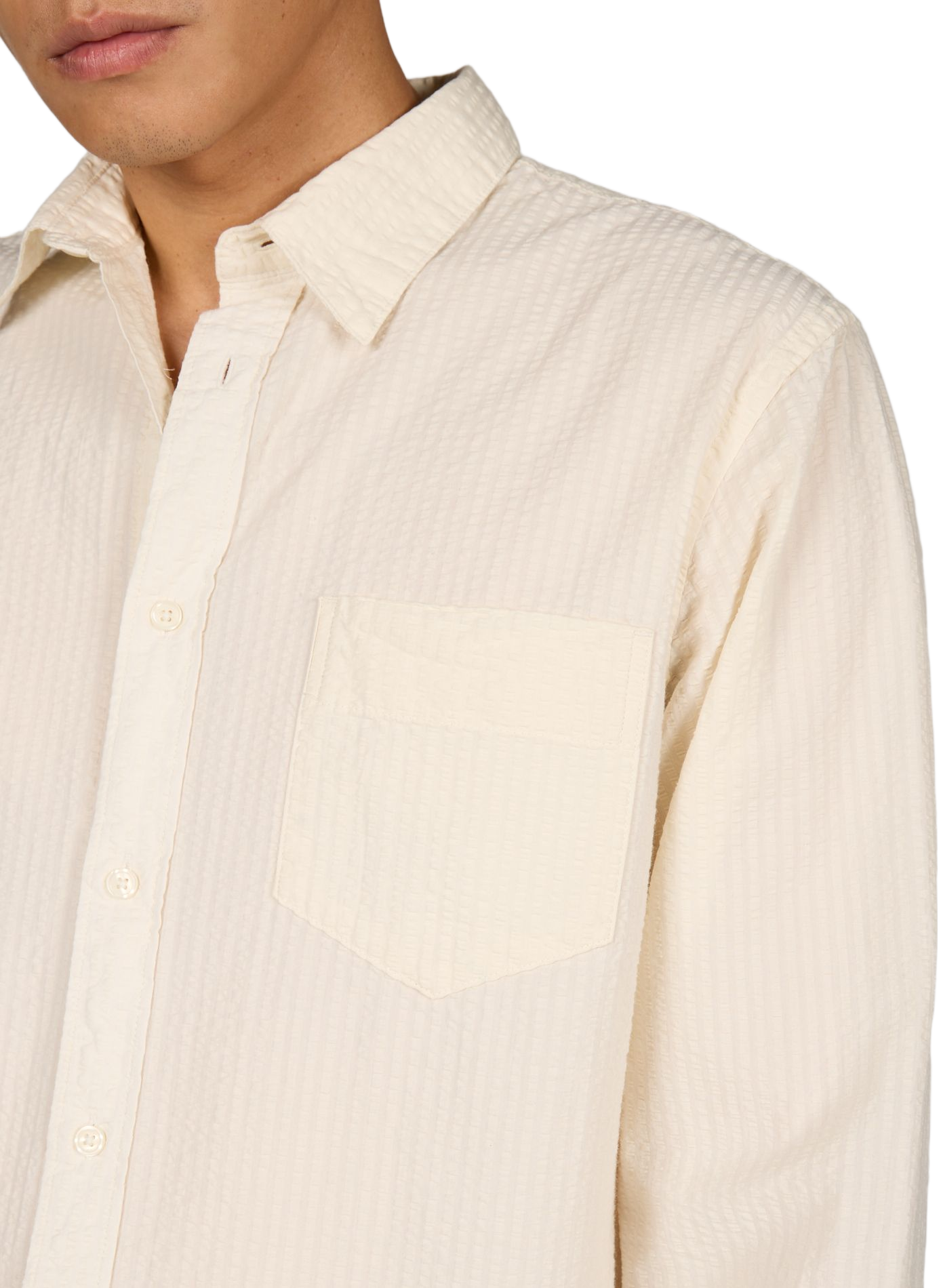 Gerade Baumwollbluse SELECTED Beige