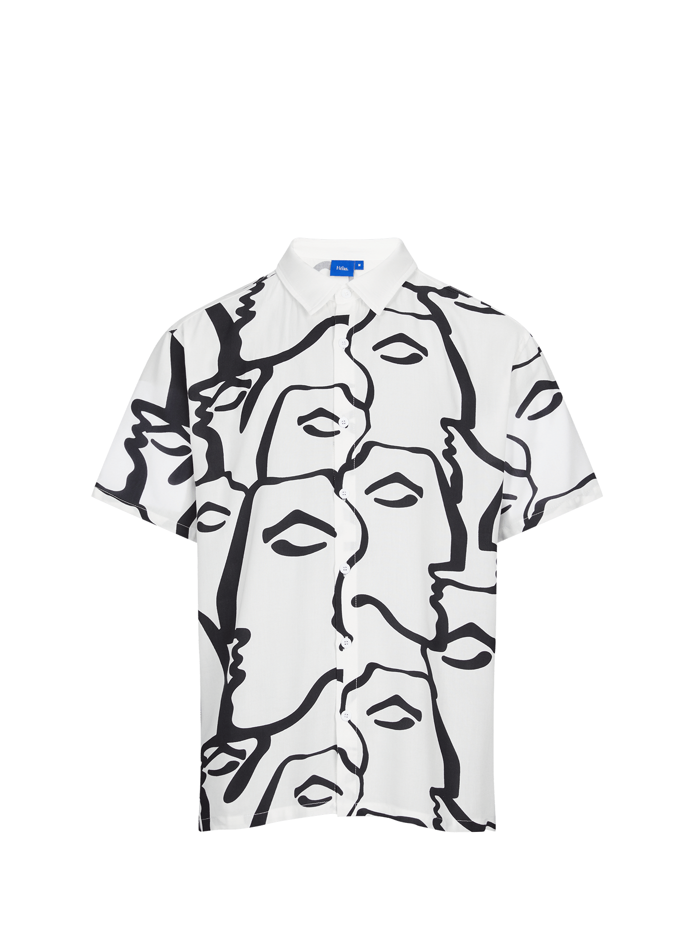 Printed short-sleeved shirt HELAS CAPS White