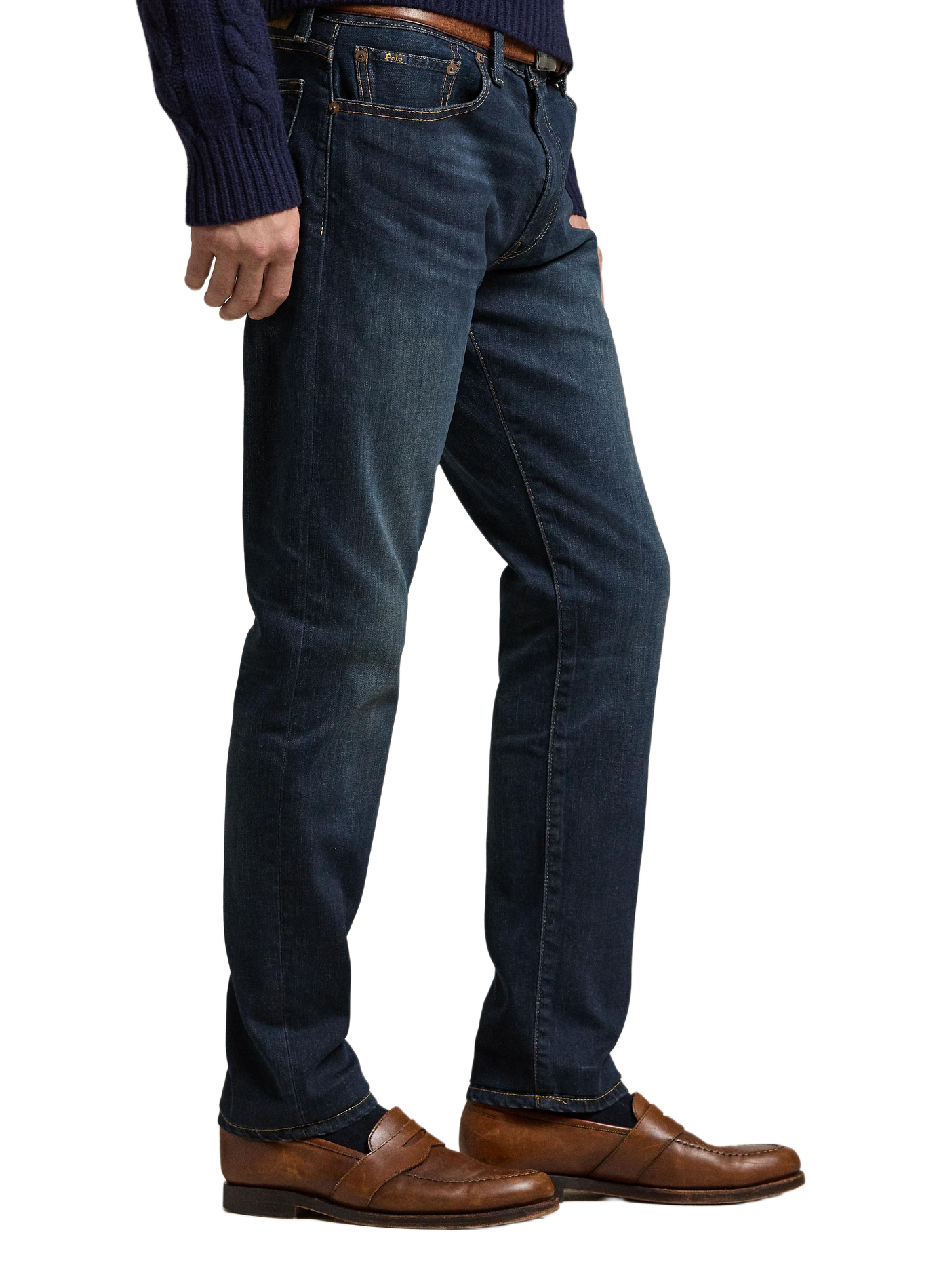 Straight-leg cotton-blend jeans POLO RALPH LAUREN Blue