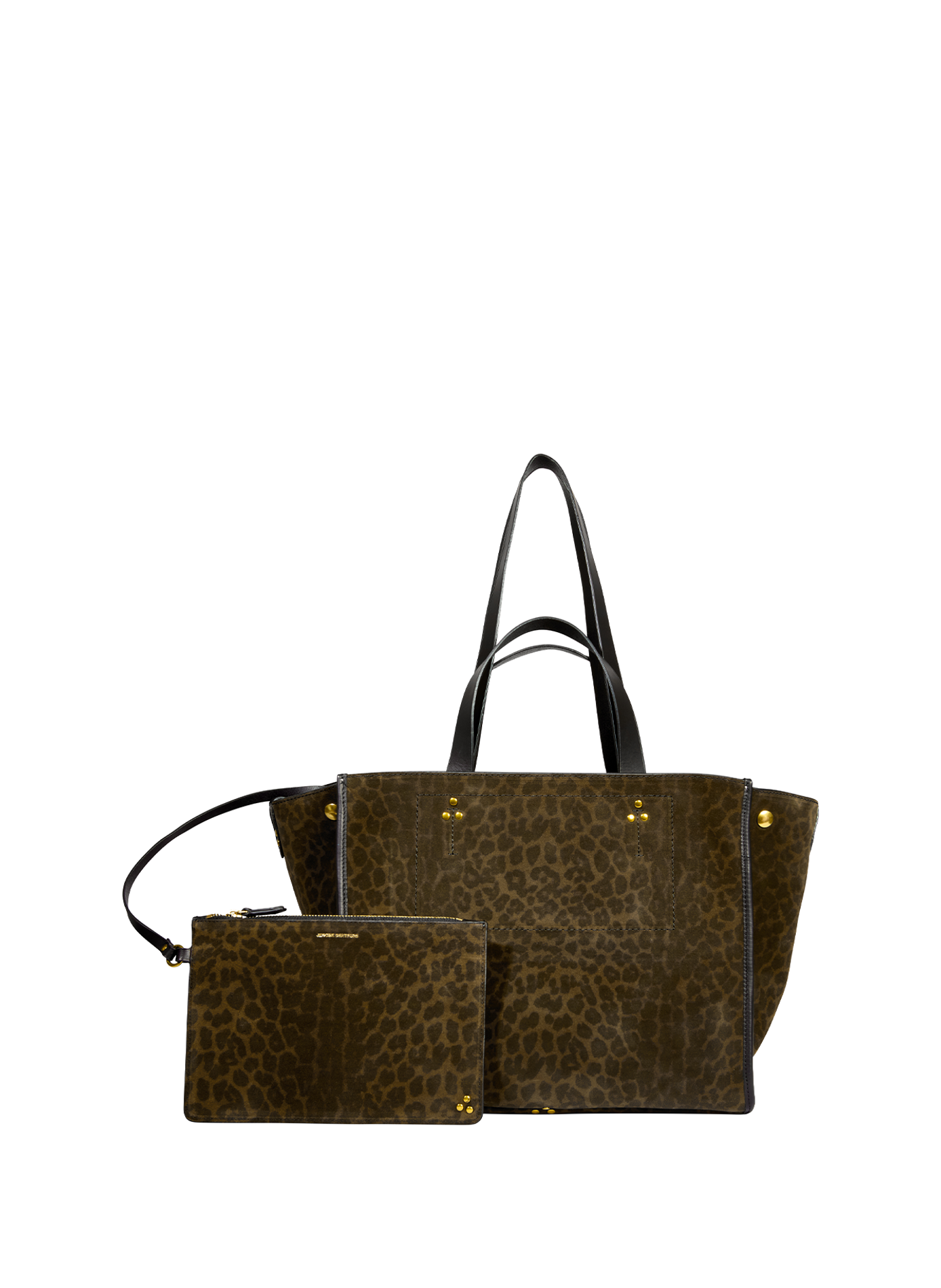 Sac cabas Leon M en cuir JÉRÔME DREYFUSS Kaki