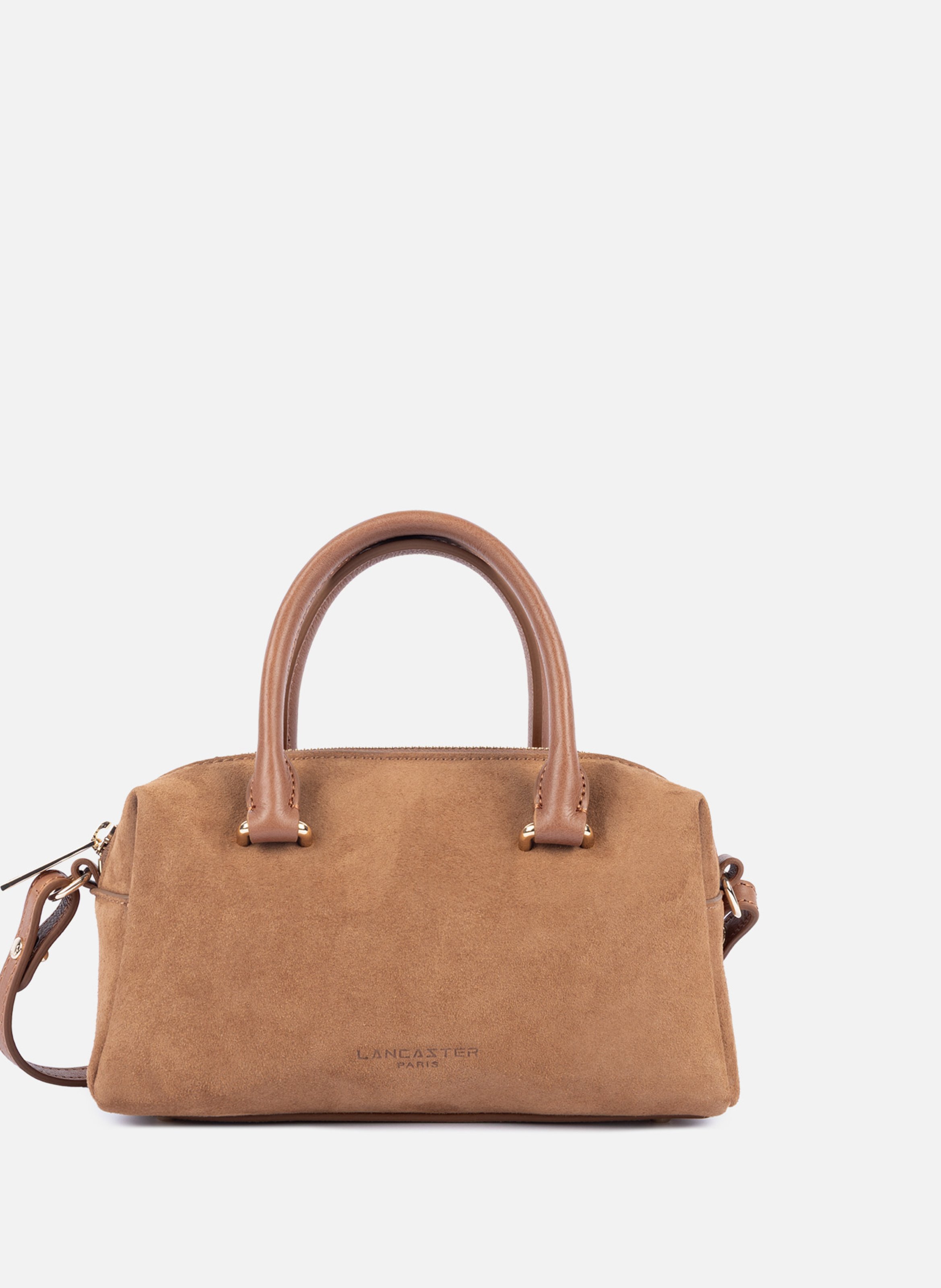 Sac à main - suède cube LANCASTER Marron