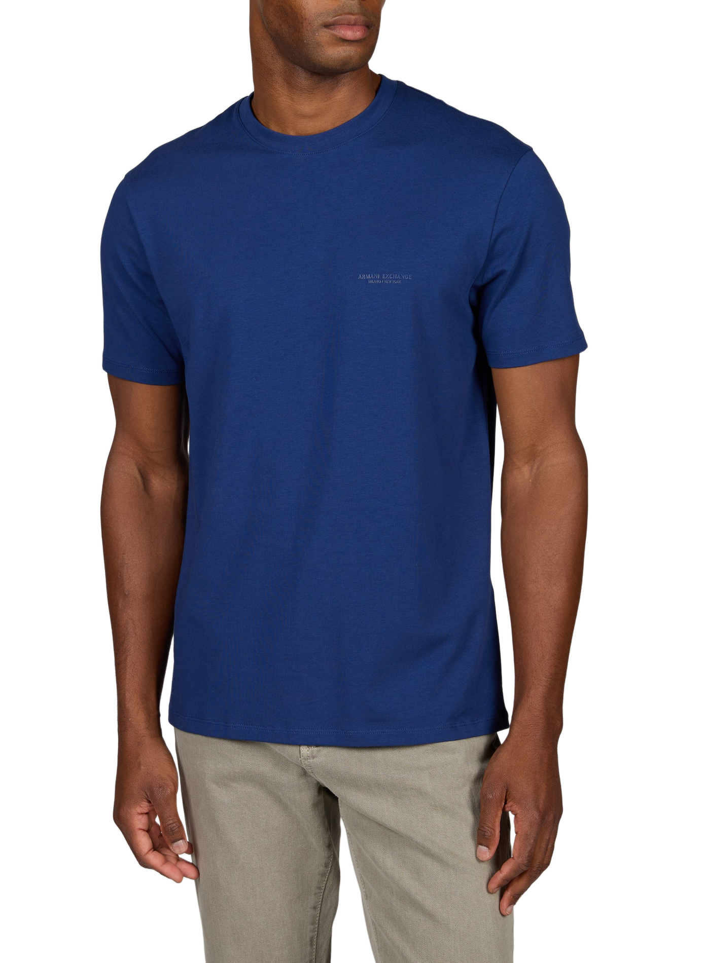 Katoenen T-shirt ARMANI EXCHANGE Blauw