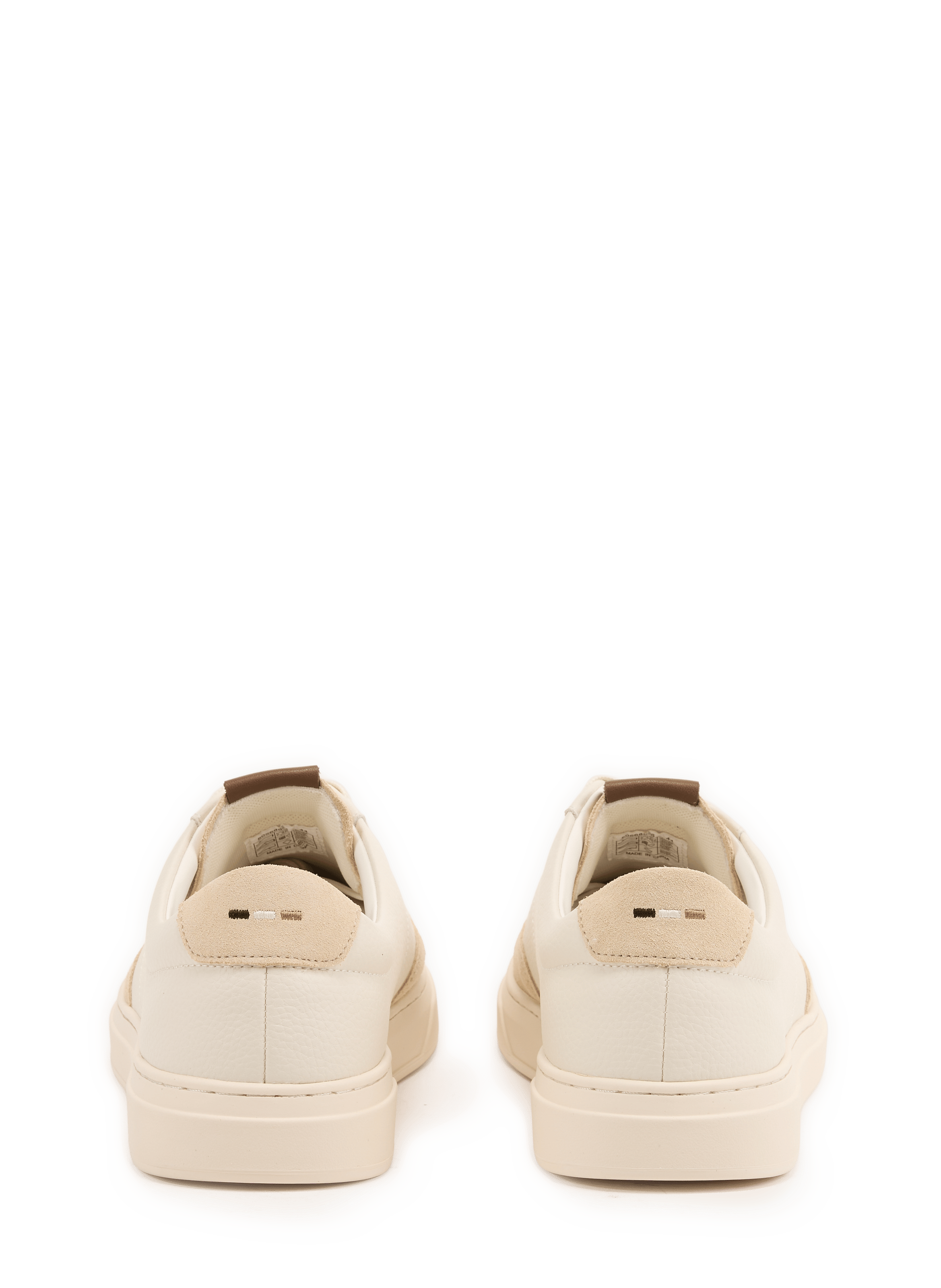 Baskets basses Kieran Tenn en cuir BOSS Blanc