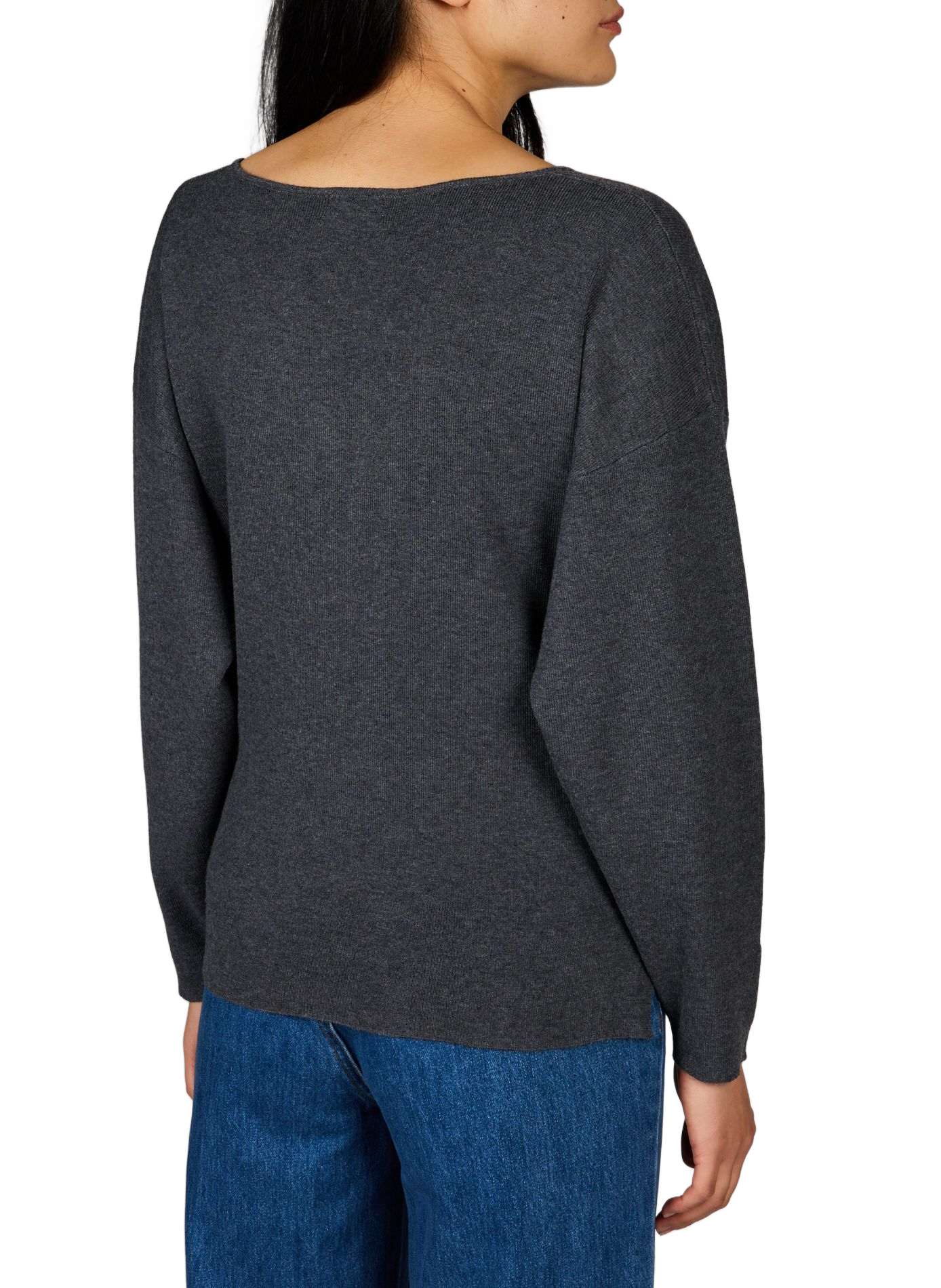 Rundhalsausschnitt-Pullover SUNCOO Grau