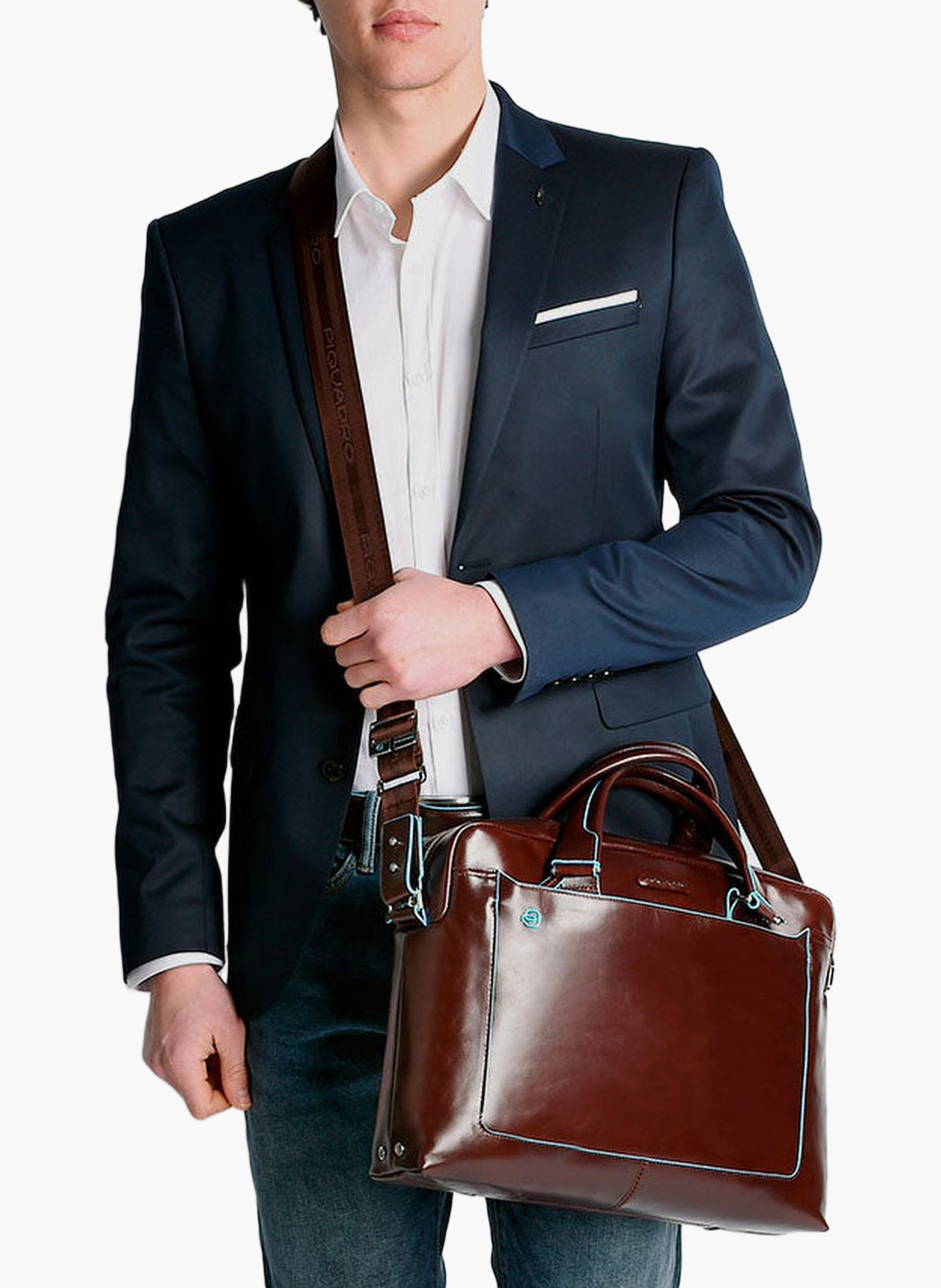 Sac personnalisable pour ordinateur 14" | Bleu PIQUADRO Femme