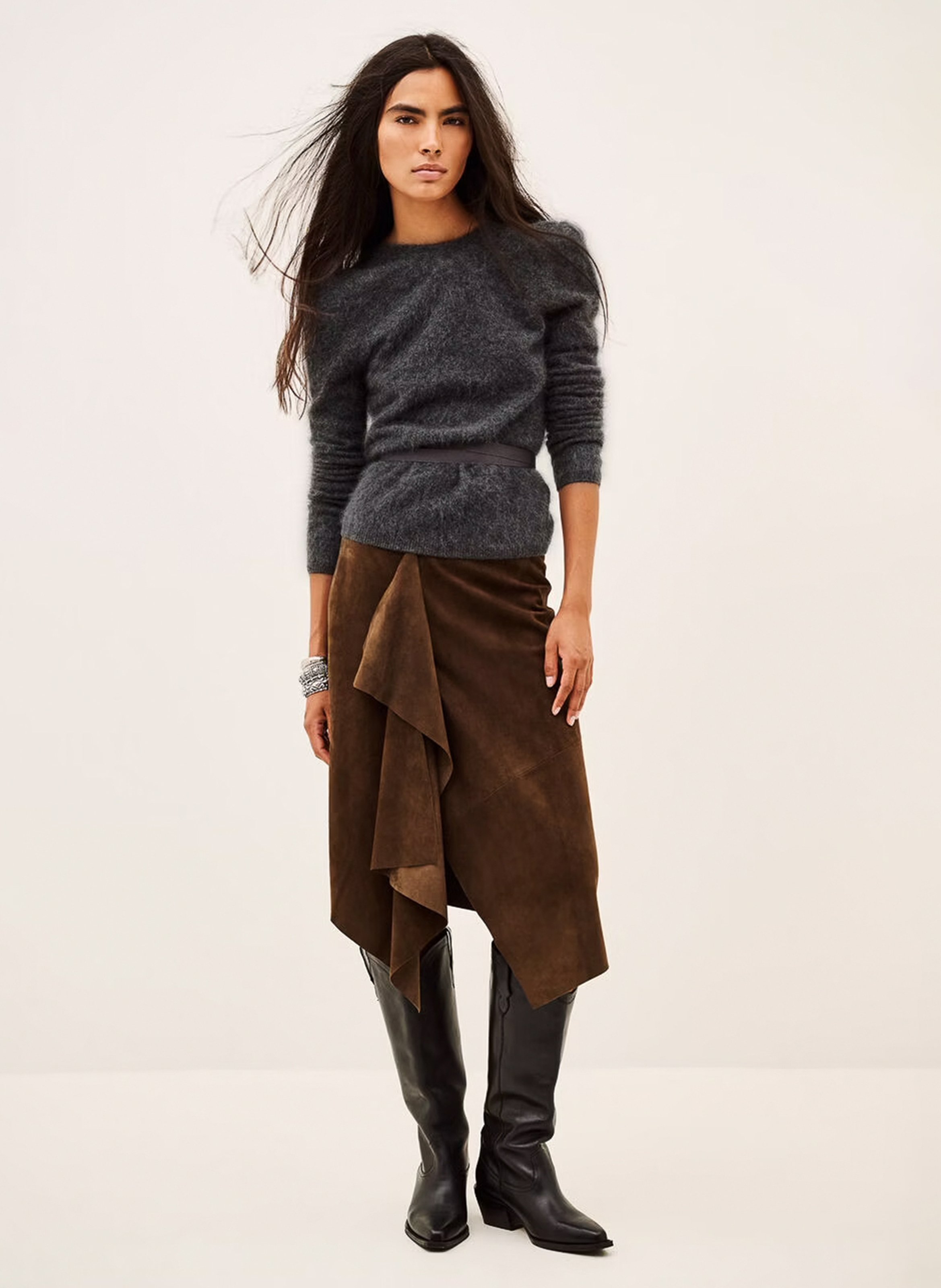 Cardigan cintré en line terrats BA&SH Grijs
