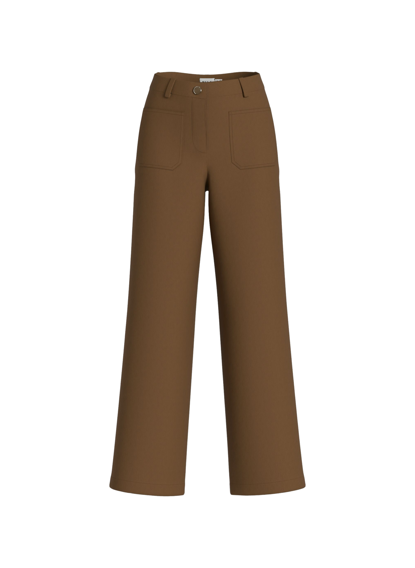 Straight corduroy trousers VILA Brown