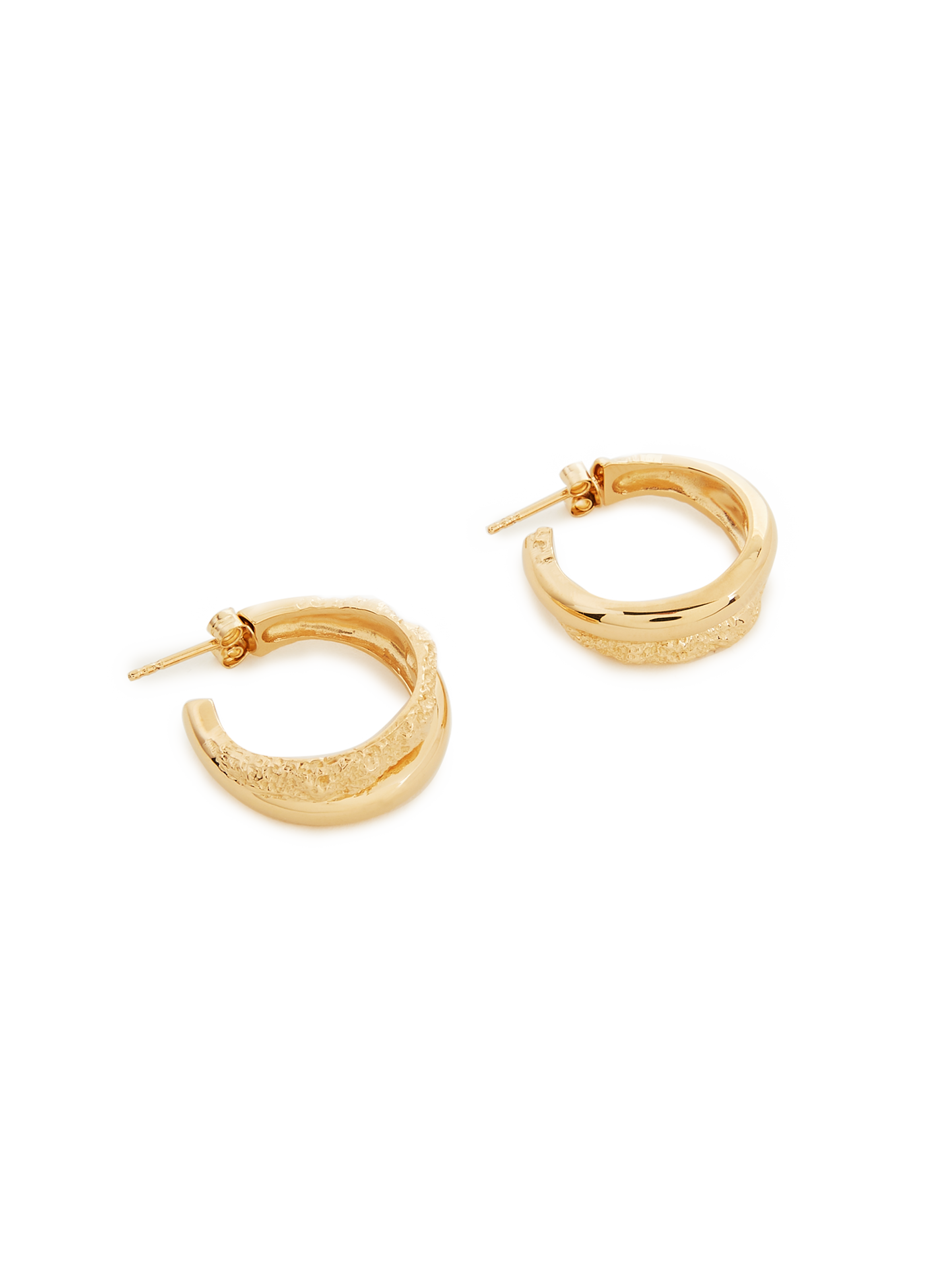 Boucles d'oreille double en plaqué or