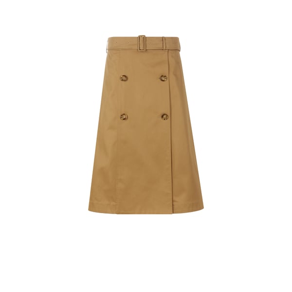 Jupe midi en coton